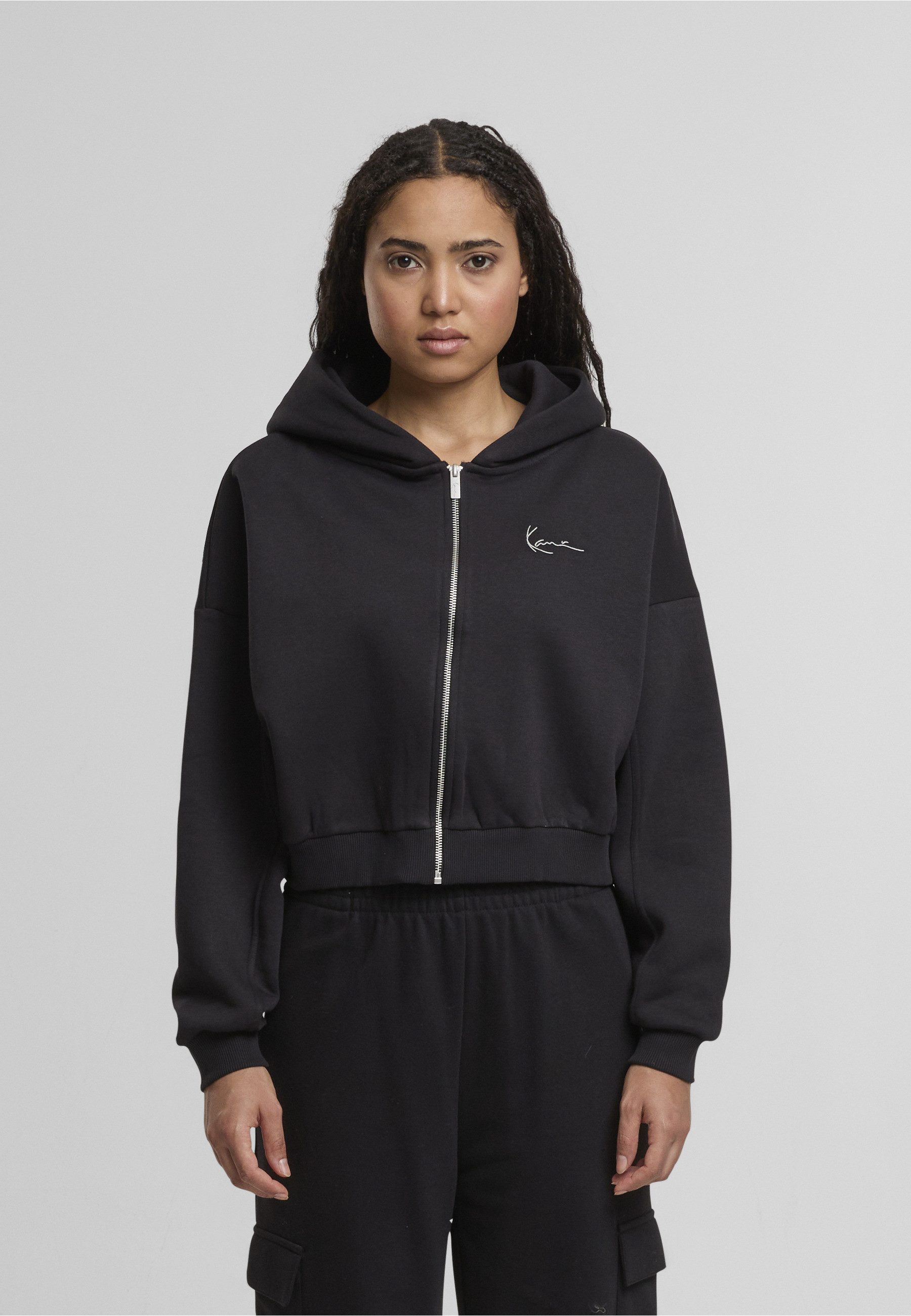 Karl Kani Sweatjacke Karl Kani Karl Kani Woven Signature Zip Hoodie
