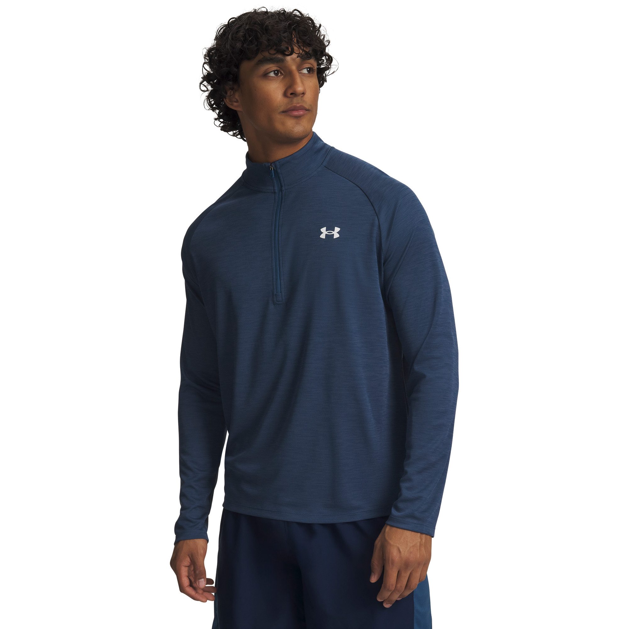 Under Armour® Langarmshirt Under Armour Herren Langarmshirt Tech Textured 1/2 Zip 1382797