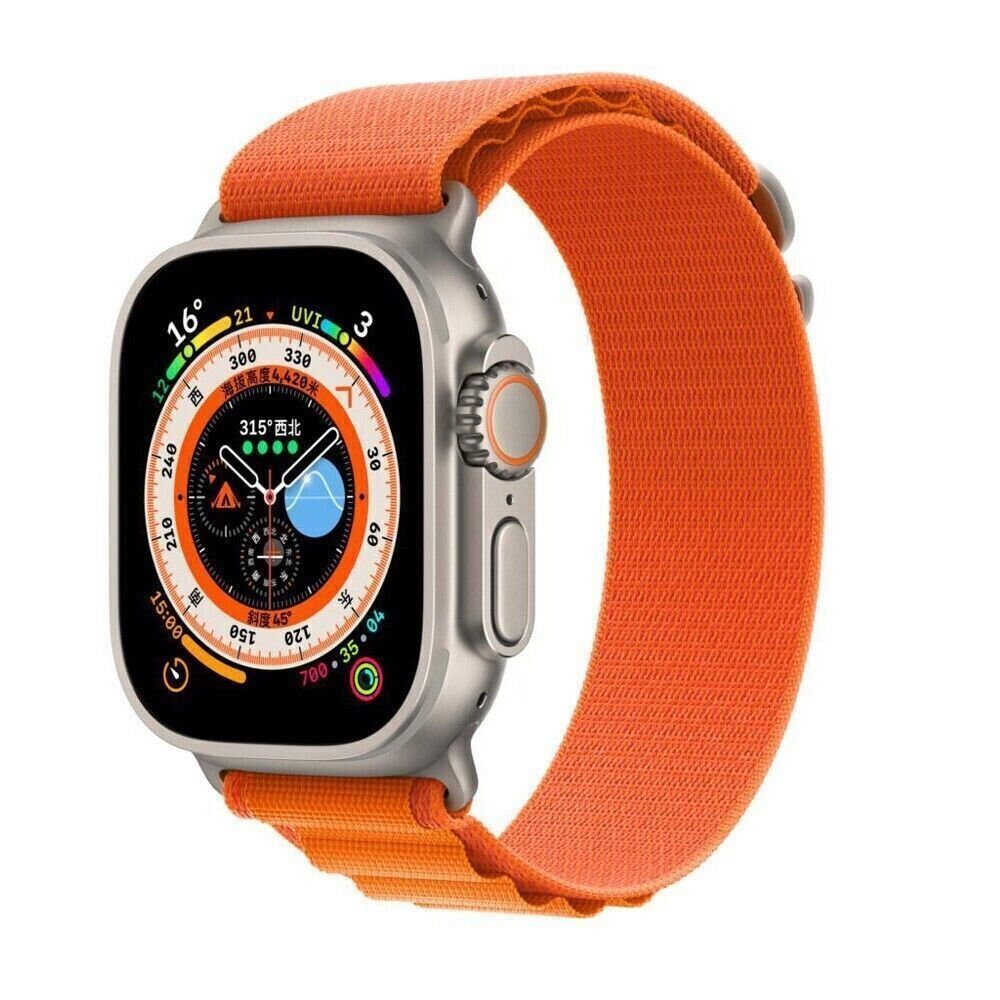 Pulse Smartwatch-Armband Nylon Alpine Loop für Apple Watch Ultra 49mm  Series 3 4 5 6 7 8 SE