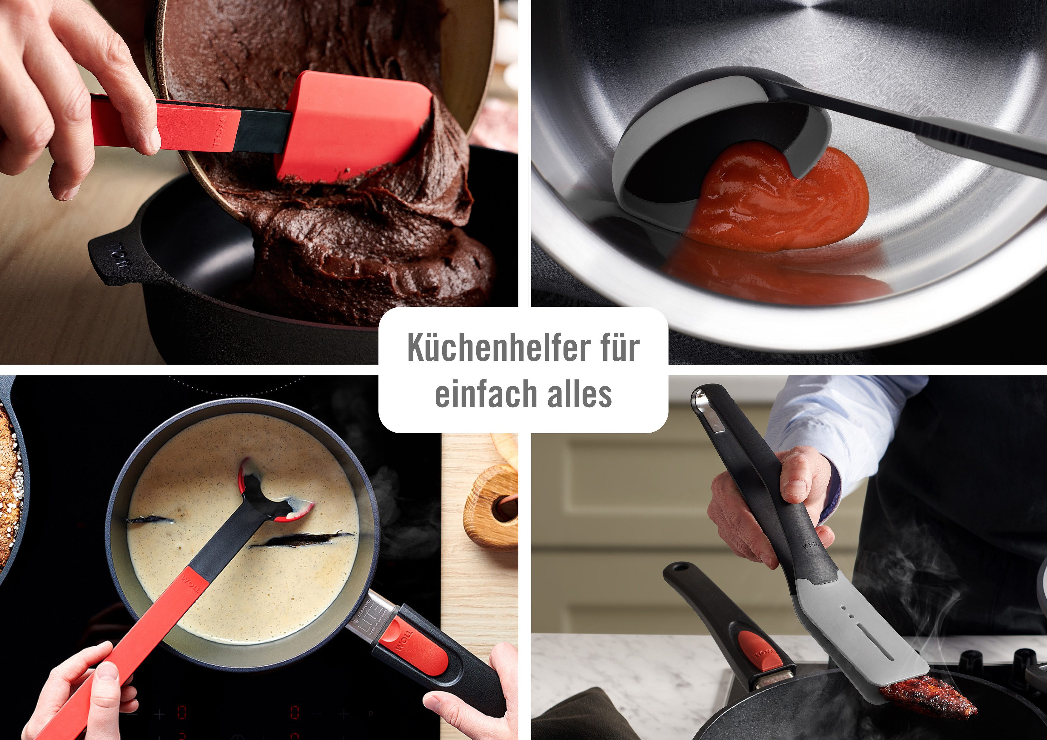 WOLL Schaumlöffel Cook it, aus hochwertigem Kunststoff und Silikon