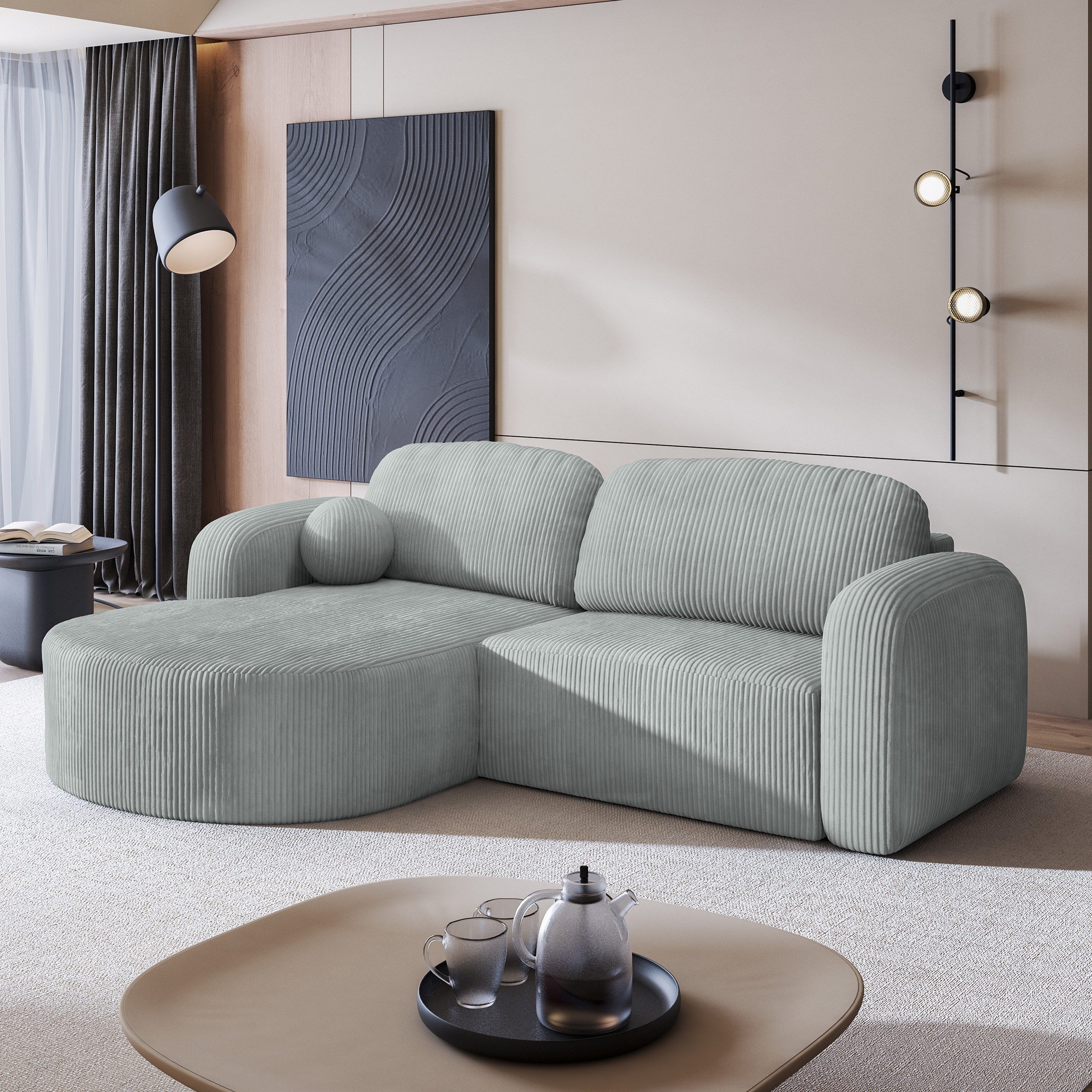 Masseno Ecksofa AMILIA mit Schlaffunktion L-Form, günstig online kaufen