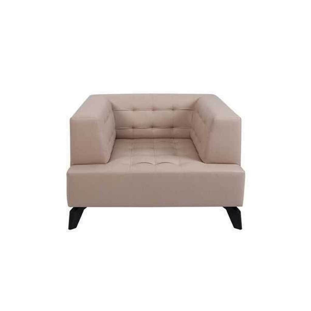 JVmoebel Chesterfield-Sessel Weißer Sessel Fernsehsessel Lounge Einsitzer Wohnzimmer Club (1-St., 1x Sessel), Made in Europa Beige