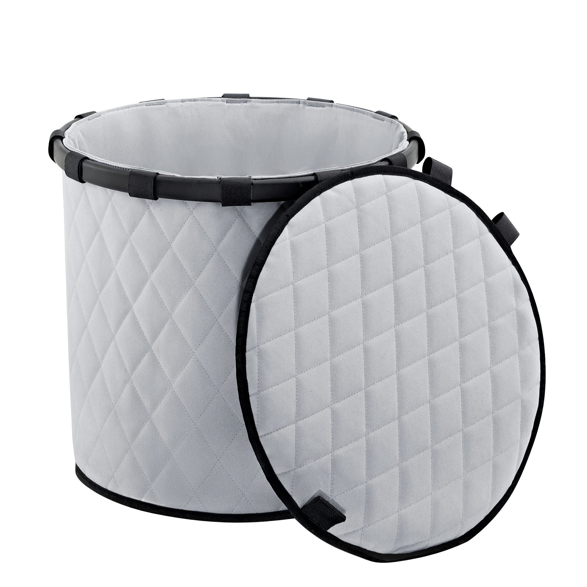 REISENTHEL® Wäschekorb homebasket M + Cover, verstärkter Boden mit Standfüßen - wasserabweisendes Polyester
