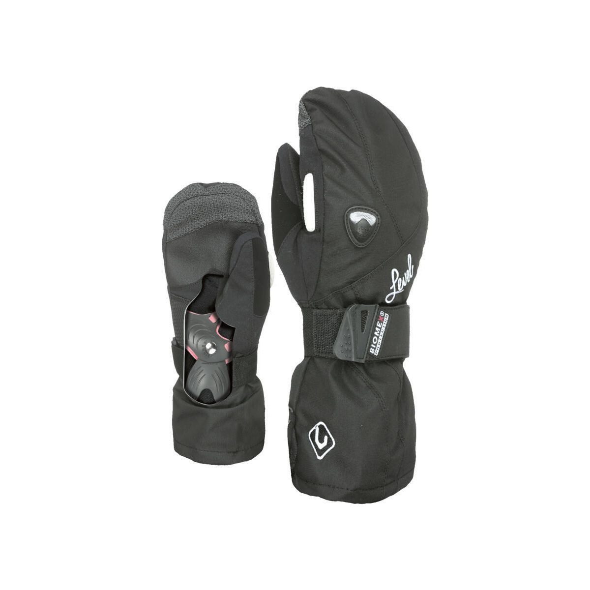 Level Skihandschuhe Butterfly W Mitten Hochwertiger Damenhandschuh für Skifahren und Snowboarden mit