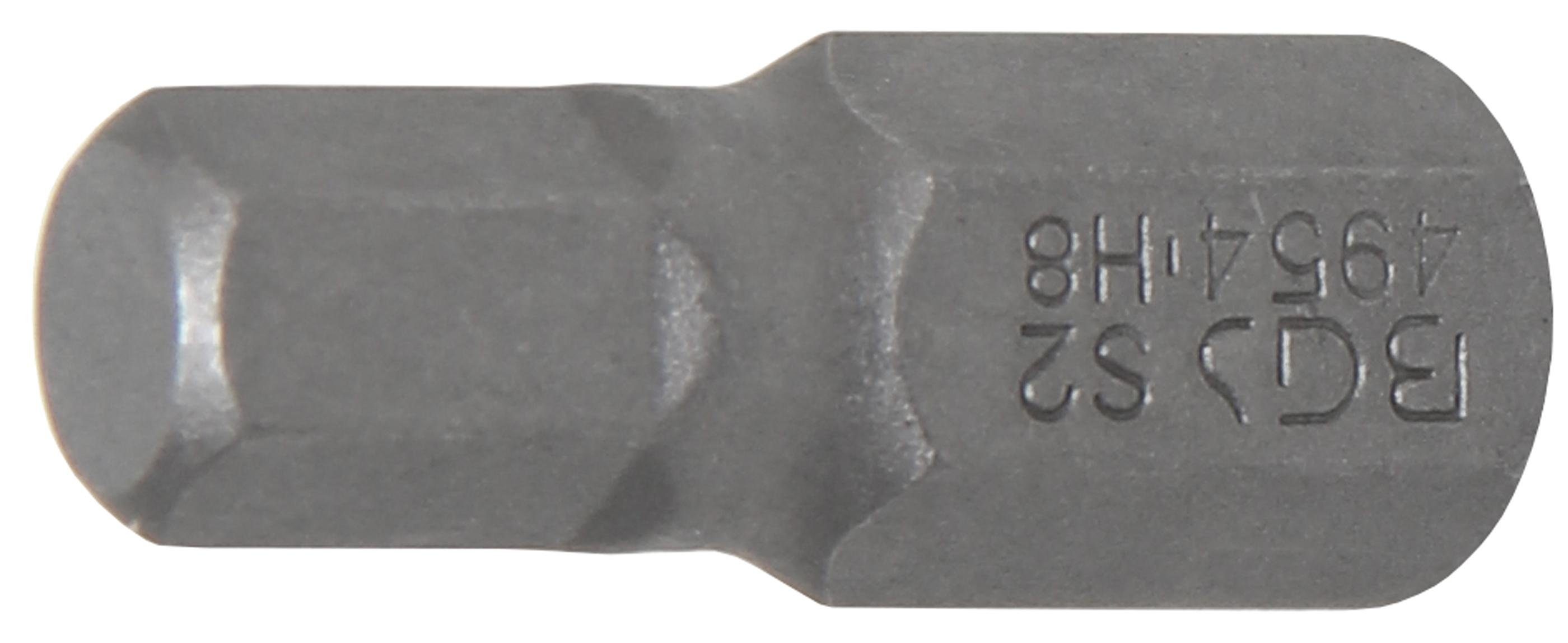 BGS technic Sechskant-Bit Bit, Antrieb Außensechskant 10 mm (3/8), Innensechskant 8 mm