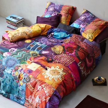 Bettwäsche Zusatzkissenbezug Delhi purple 40x80 cm, Essenza, Satin, 1 teilig, Mandala, orientalische Muster, Blumen