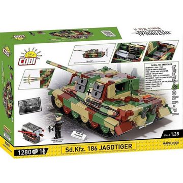 COBI Modellbausatz COBI-2580 - 1280 PCS HC WWII /2580/ SD.KFZ. 186 - JAGTIGER