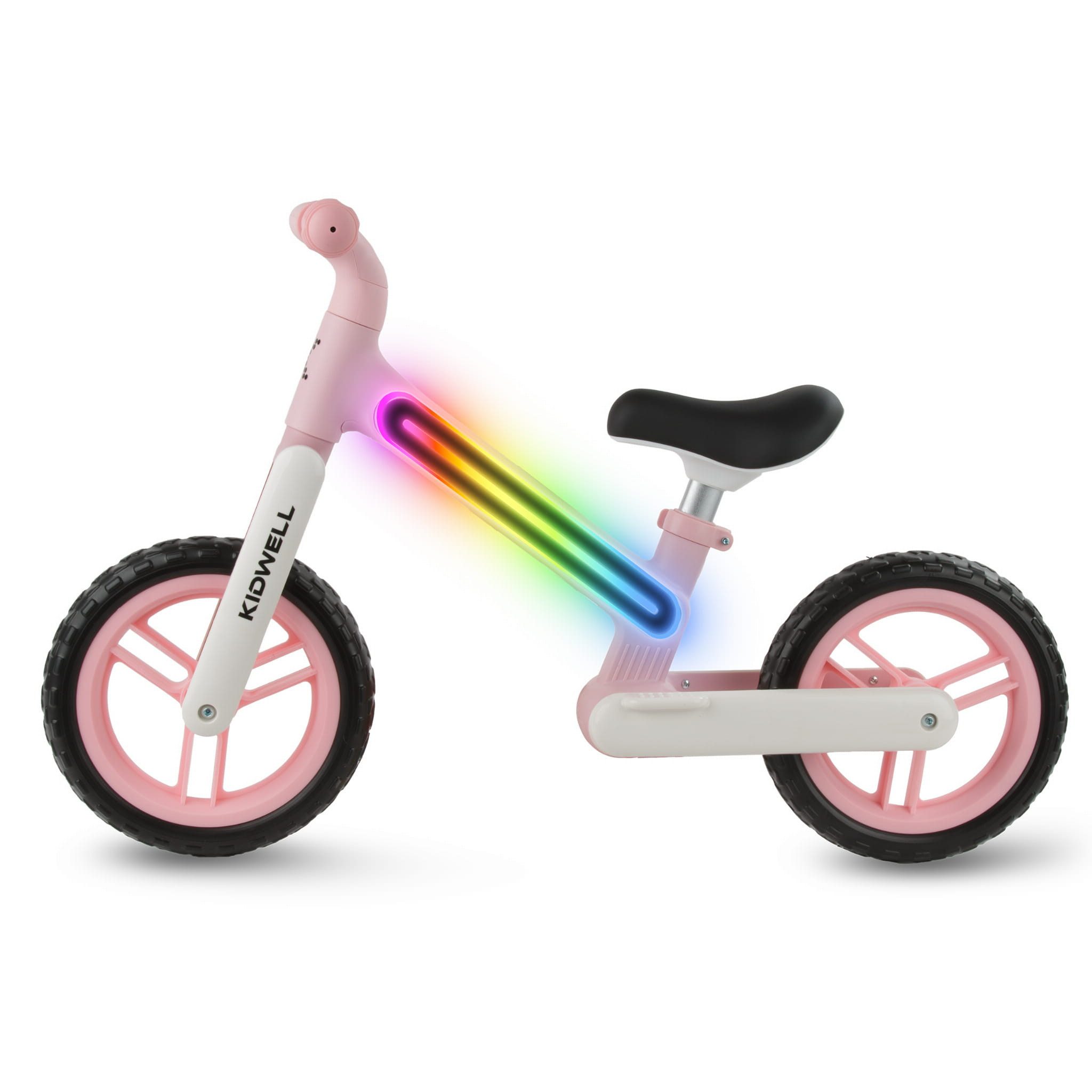 COIL Fahrrad-Laufrad Lauflernrad, Kinderlaufrad, Rutscher, Balance Bike, Nylonrahmen mit LED-Licht, EVA-Reifen, Gewicht: 3,05 kg