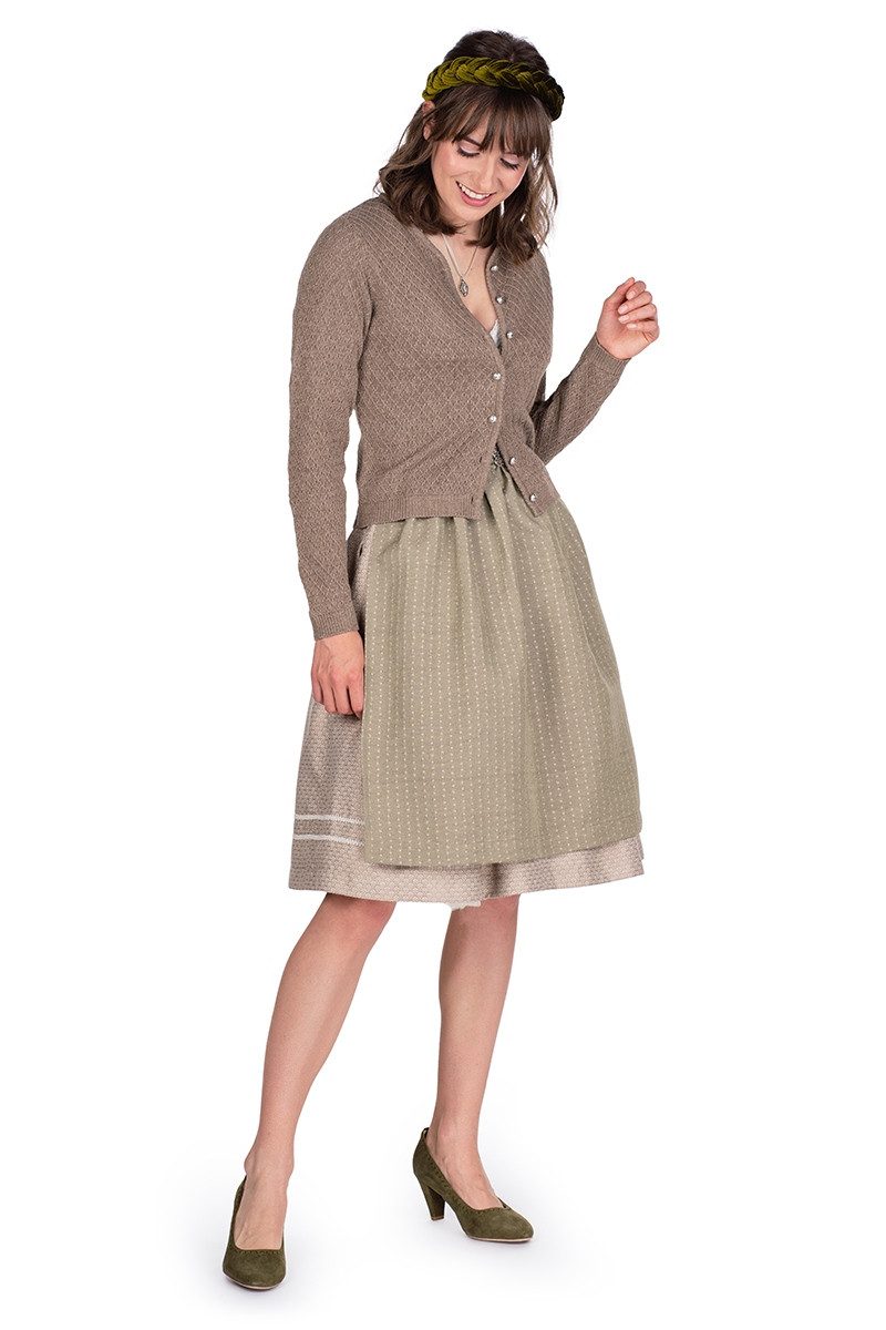 Berwin & Wolff Trachtenjacke Trachten Strickjacke - HELOISE - haselnuss