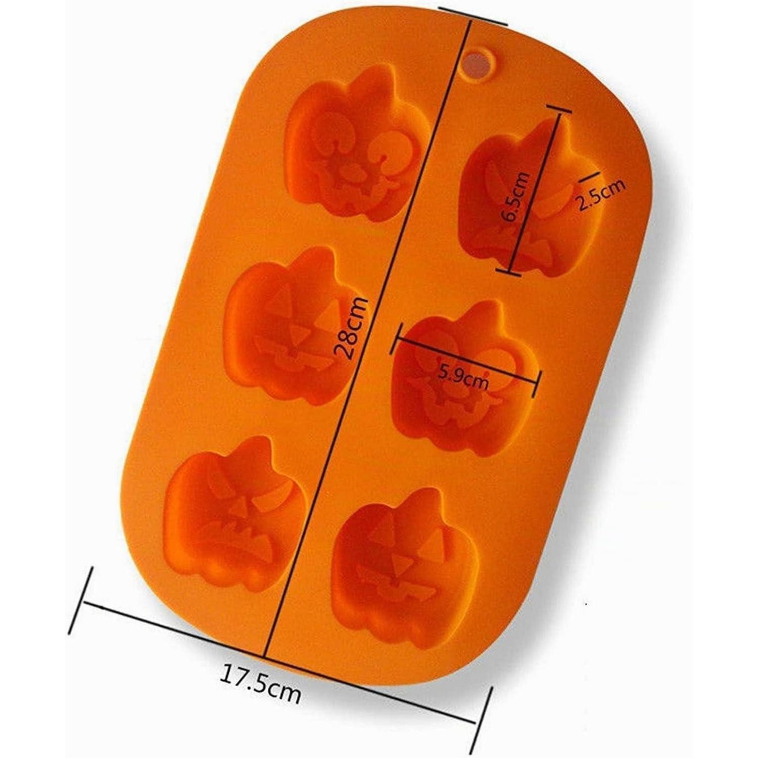 LuxusKollektion Silikonform Silikon-Kuchenform Halloween Kürbis 2 Stück