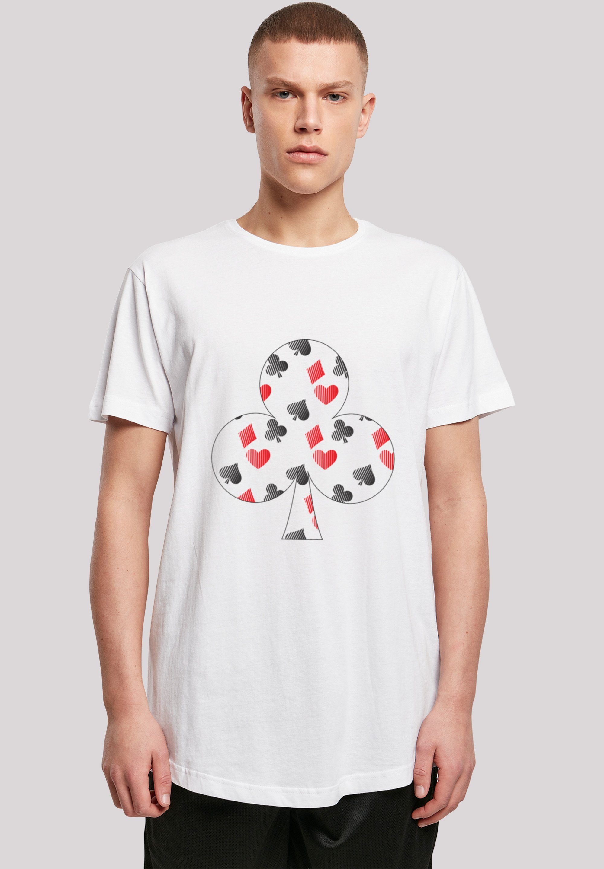 F4NT4STIC T-Shirt Print Kartenspiel Karo Poker Herz Kreuz Pik