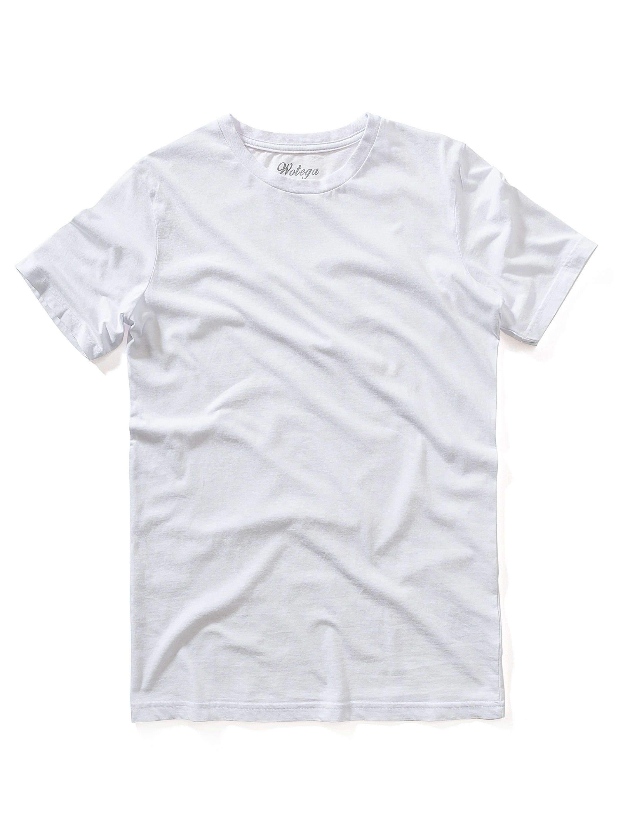 white Crew (Set) Rundhalsshirt T-Shirt 114001) (brilliant WOTEGA Neck Tee modernes Basic Alton Weiß