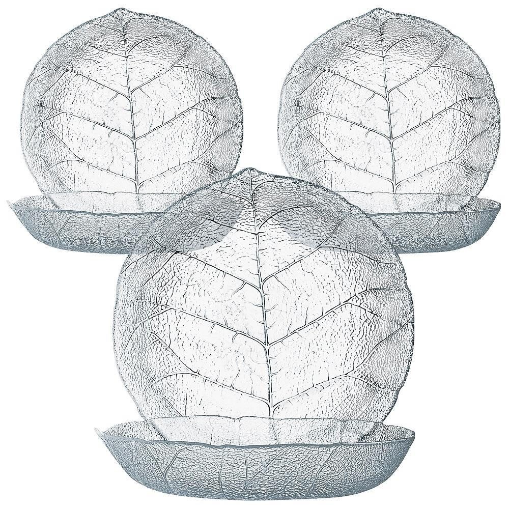 Luminarc Gebäckteller Luminarc Aspen Teller tief 21 cm 6er Set, Glas, (Spar-Set)