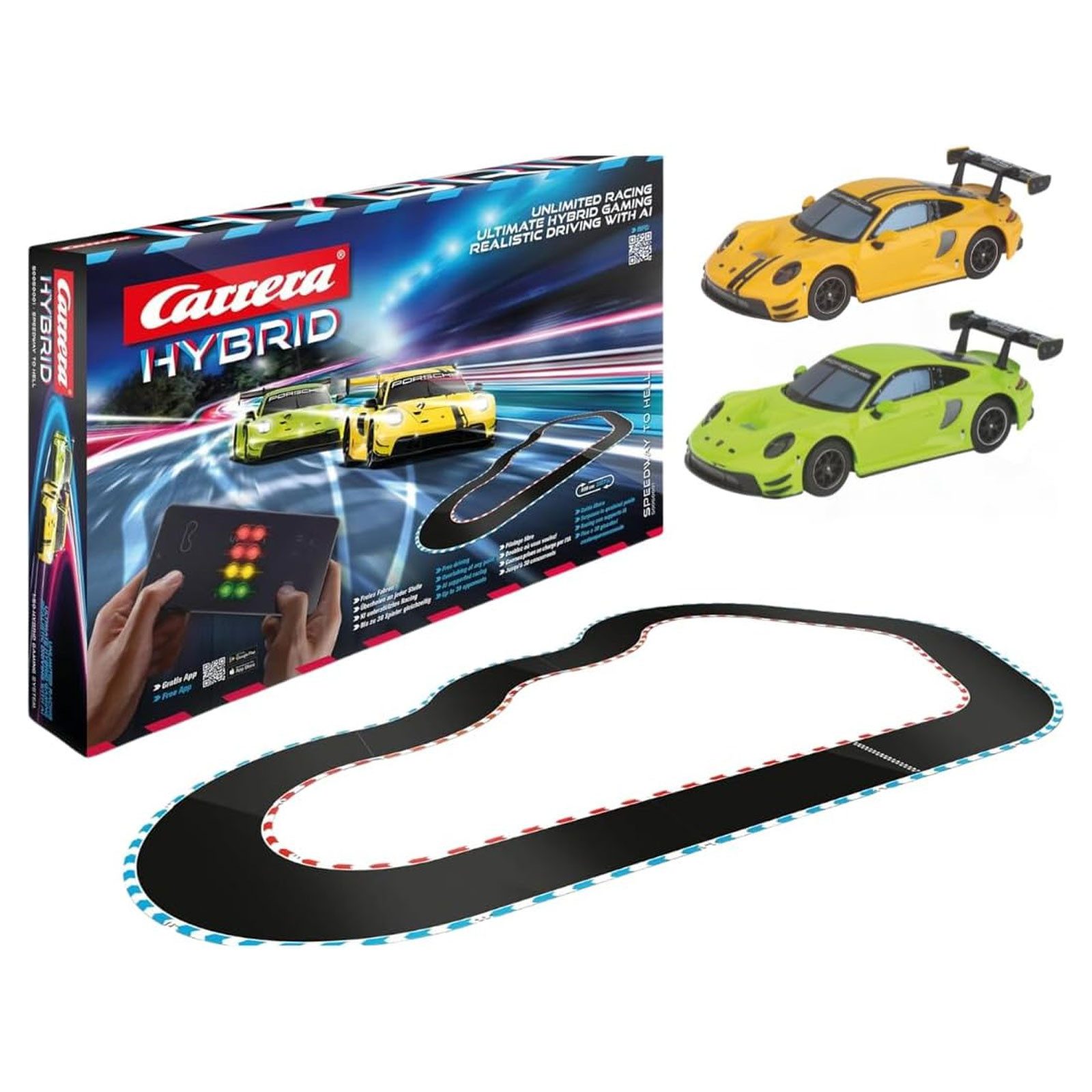Carrera® HYBRID Speedway to Hell Spielbausteine, 1:50 Maßstab Schienen