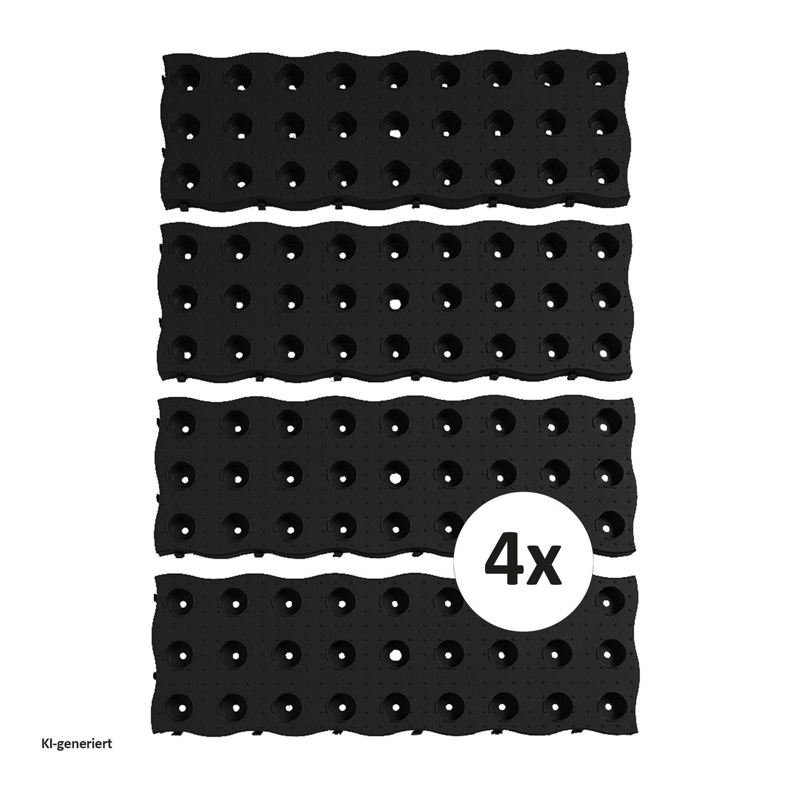 HTI-Living Trittsteine Gehwegplatte Nessa, 69x368 cm, Set, 16 Platten, Gartenwegplatten aus Kunststoff