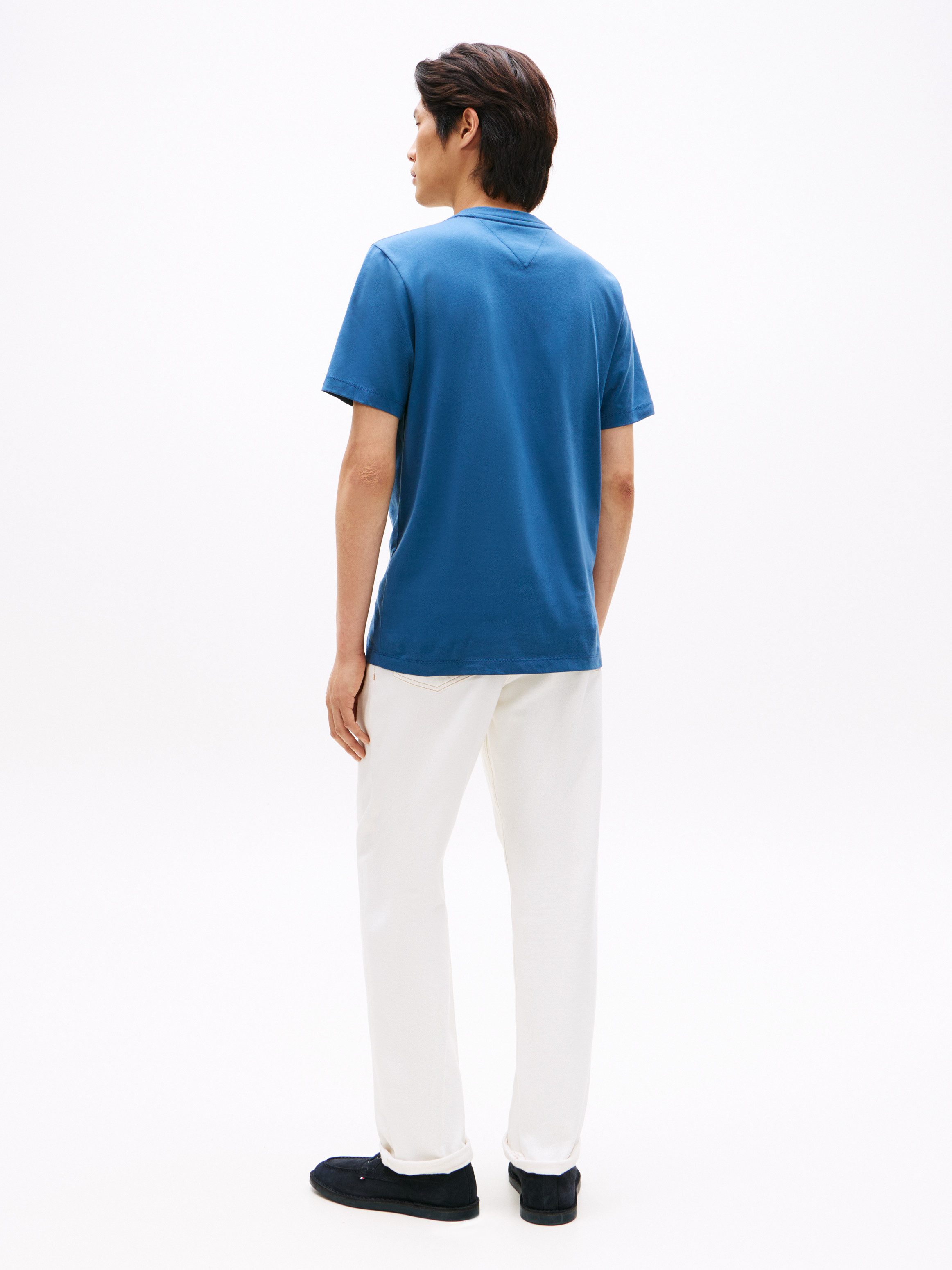 Tommy Hilfiger T-Shirt SCRIPT LOGO TEE mit aufgesticktem Logo