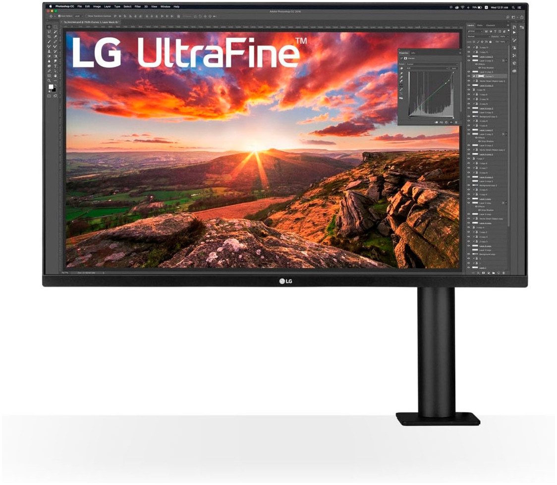 LG 32UN880K Ergo Monitor (80 cm/32 ", 3840 x 2160 px, 4K Ultra HD, 5 ms Reaktionszeit, 60 Hz, IPS)