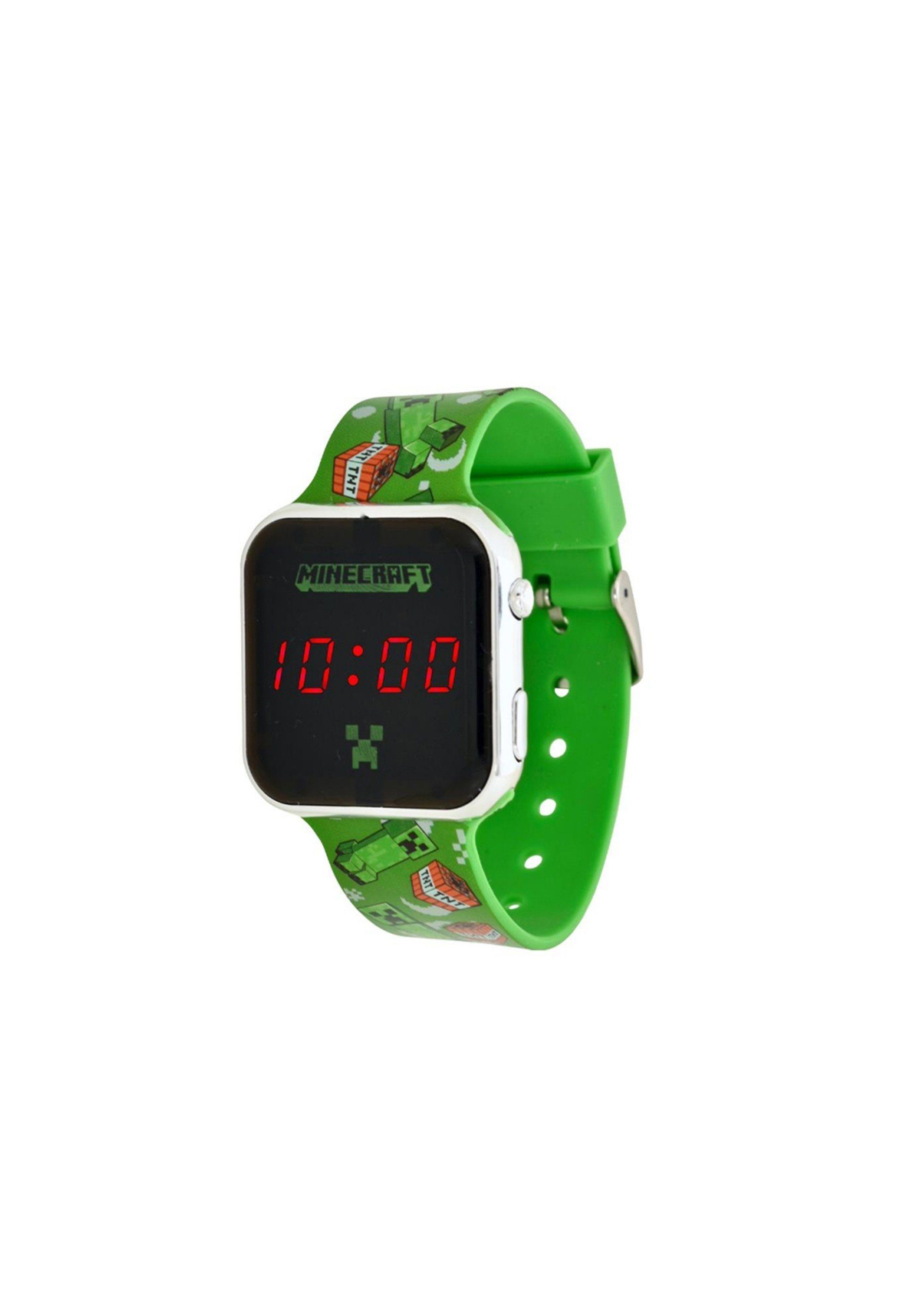 Disney Digitaluhr Disney Minecraft LED Watch, (Set)