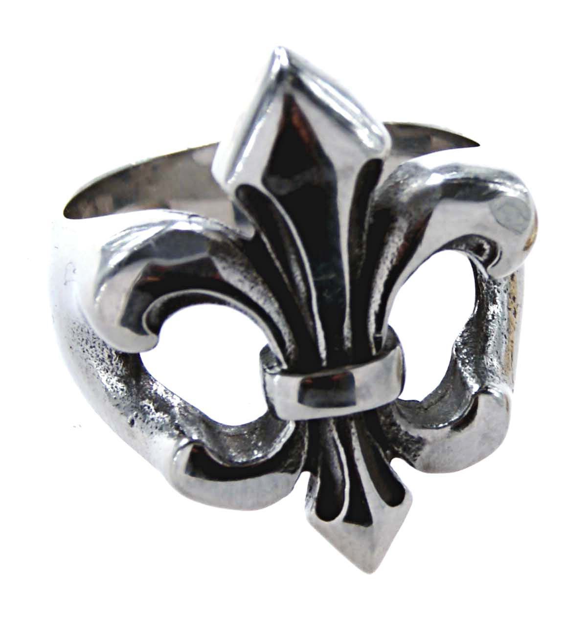 Fingerring RING FLEUR-DE-LIS, GR. 55-70 (EDFL) - EDELSTAHL