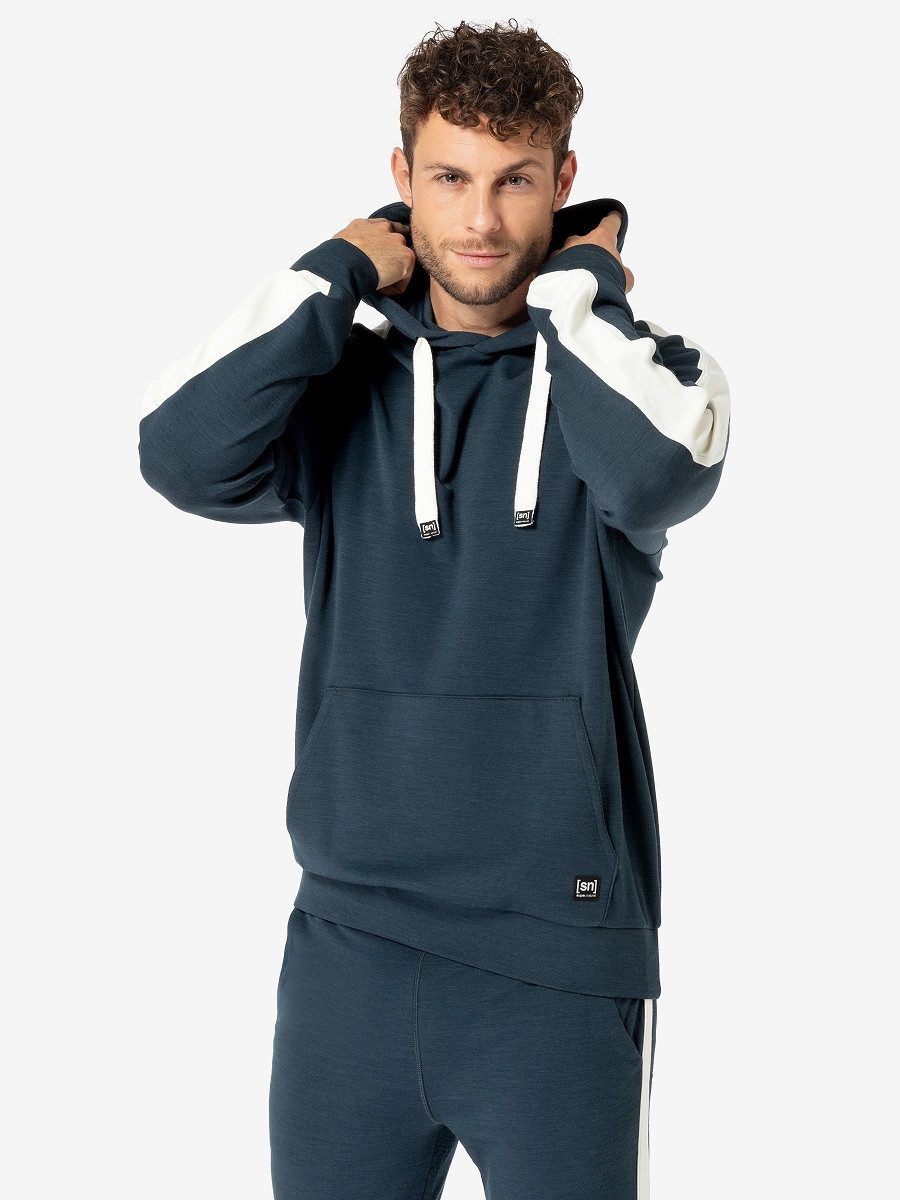 SUPER.NATURAL Sweatshirt für Herren, Merino COLORADO casual Design