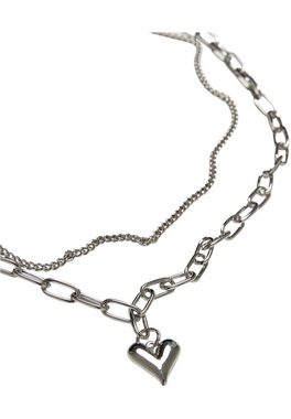 URBAN CLASSICS Schmuckset Urban Classics Unisex Heart Icon Layering Necklace (1-tlg)