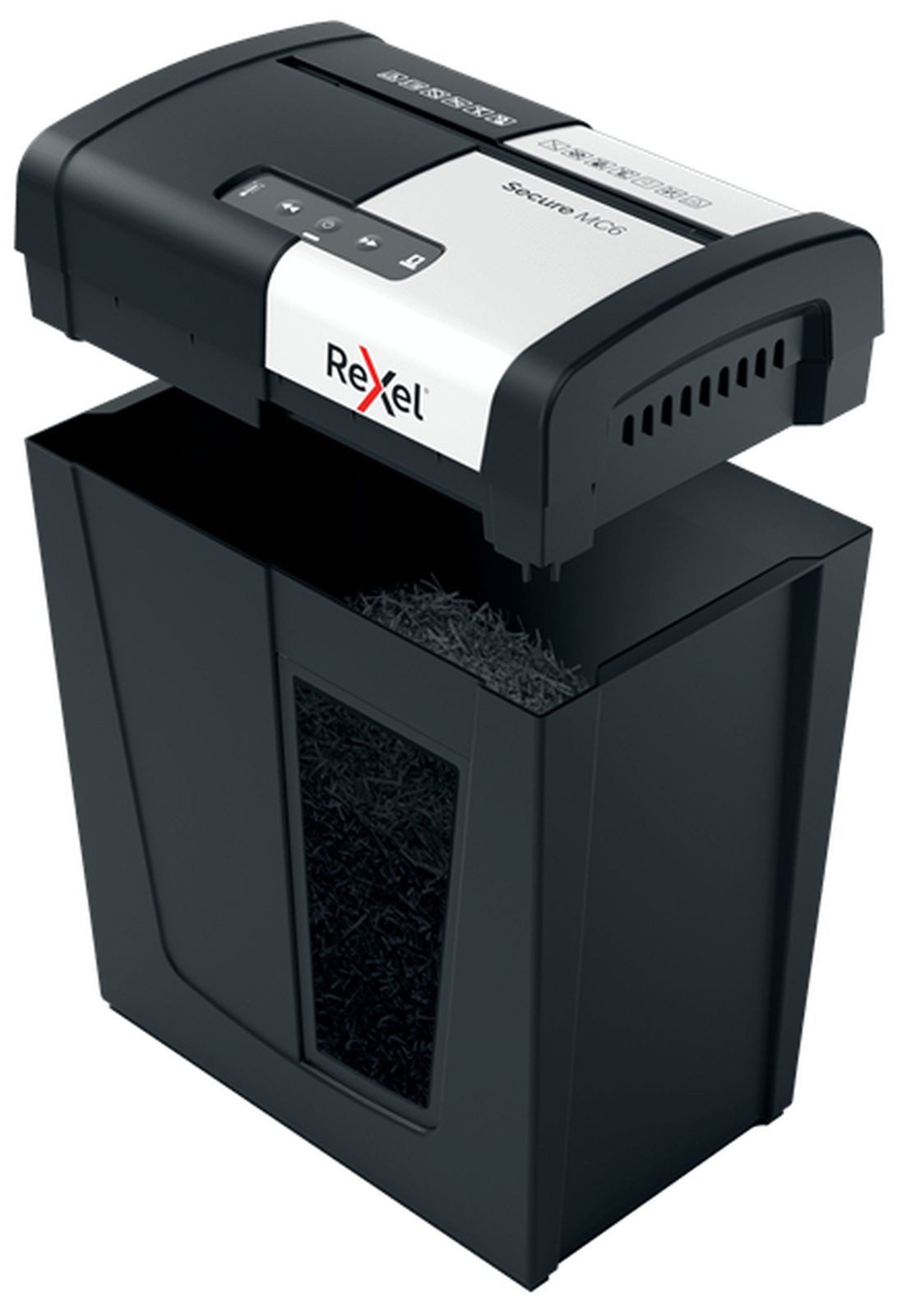 REXEL Reißwolf Secure MC6, Mikrogeschnittene Zerkleinerung, 2x15 mm, 18 l, 175 Blätte