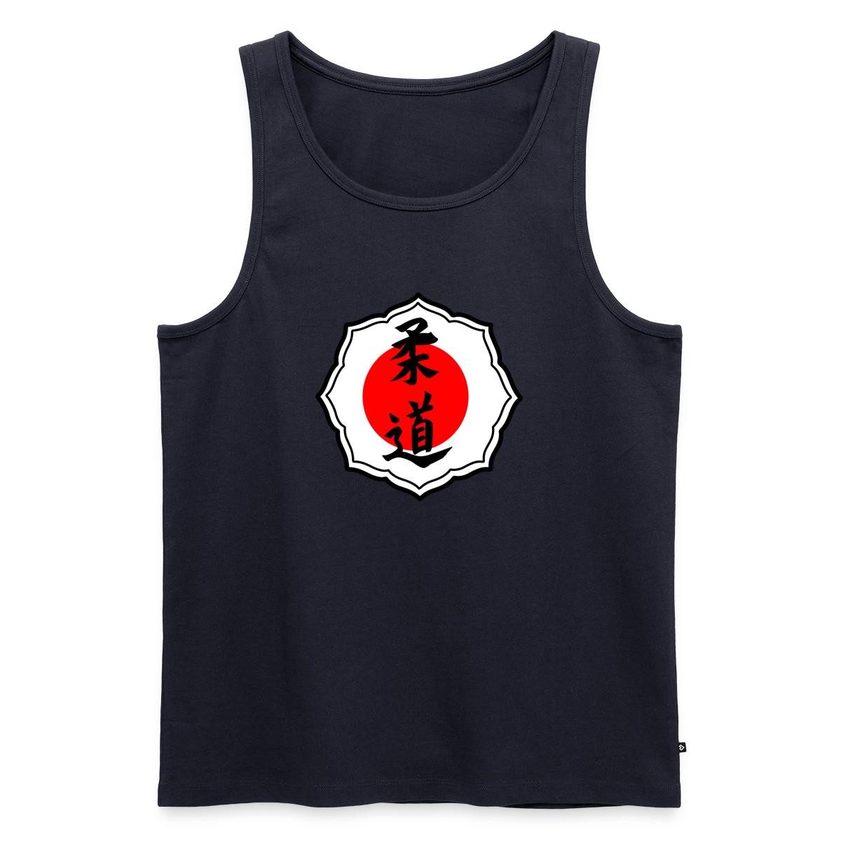 Spreadshirt T-Shirt Judo Kanji Mit Roter Sonne Japan Männer Premium Tank Top (1-tlg)