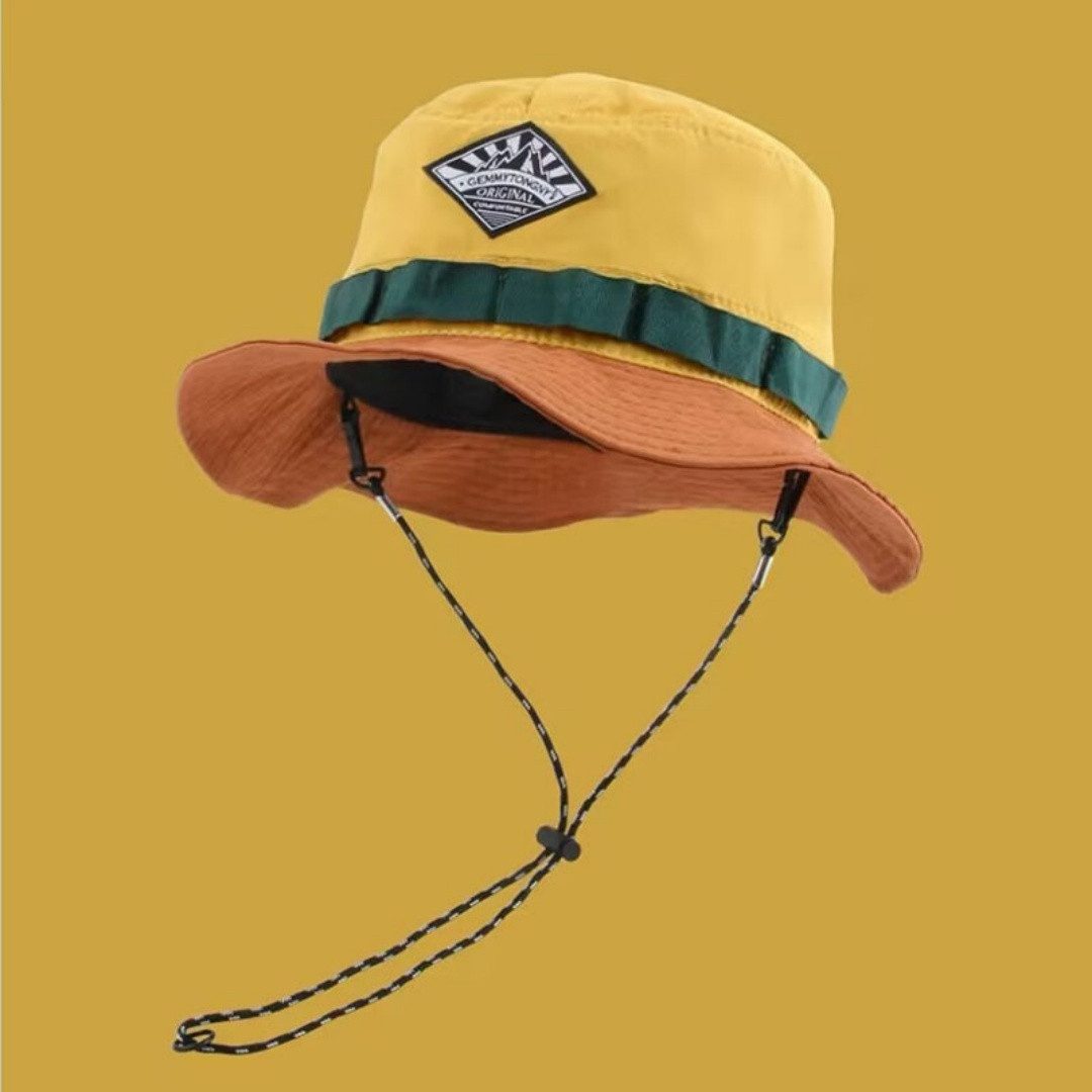 nsihing Sonnenhut Herren Damen Safari Fischerhut Wasserdicht Boonie Bucket Hut Faltbar Sommerhut mit Verstellbare Kinnriemen für Wandern Outdoor