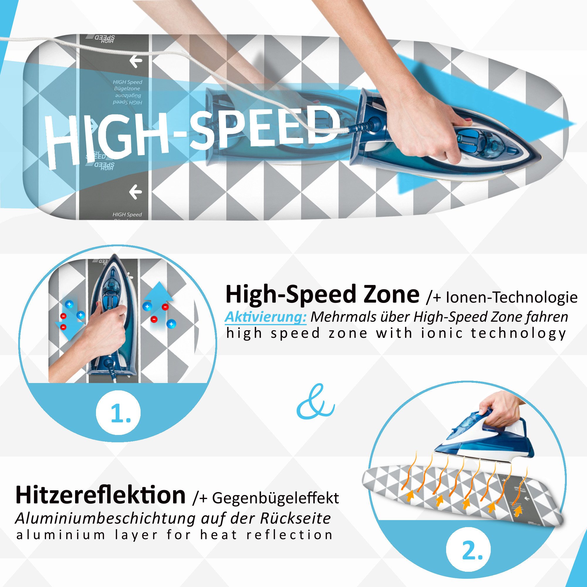 Arteneur Bügelbrettbezug, Made in Germany, OEKOTEX100, Zubehör für alle Büg günstig online kaufen