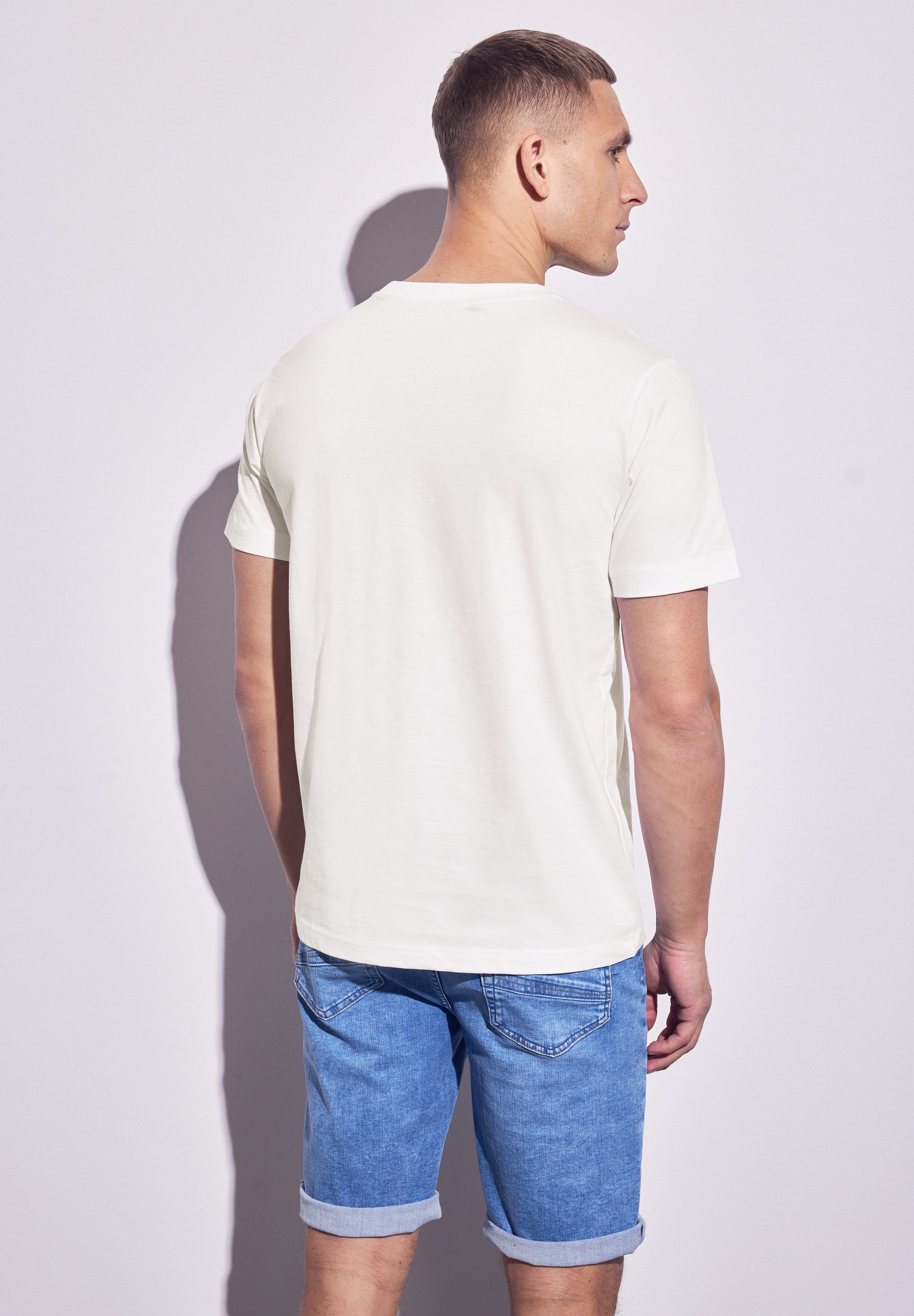 STREET ONE MEN T-Shirt, mit Rundhalsausschnitt günstig online kaufen