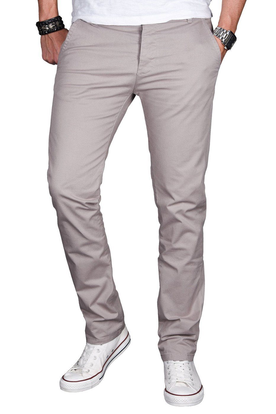 Alessandro Salvarini Straight-Jeans A. Salvarini Herren Designer Chino Stre günstig online kaufen