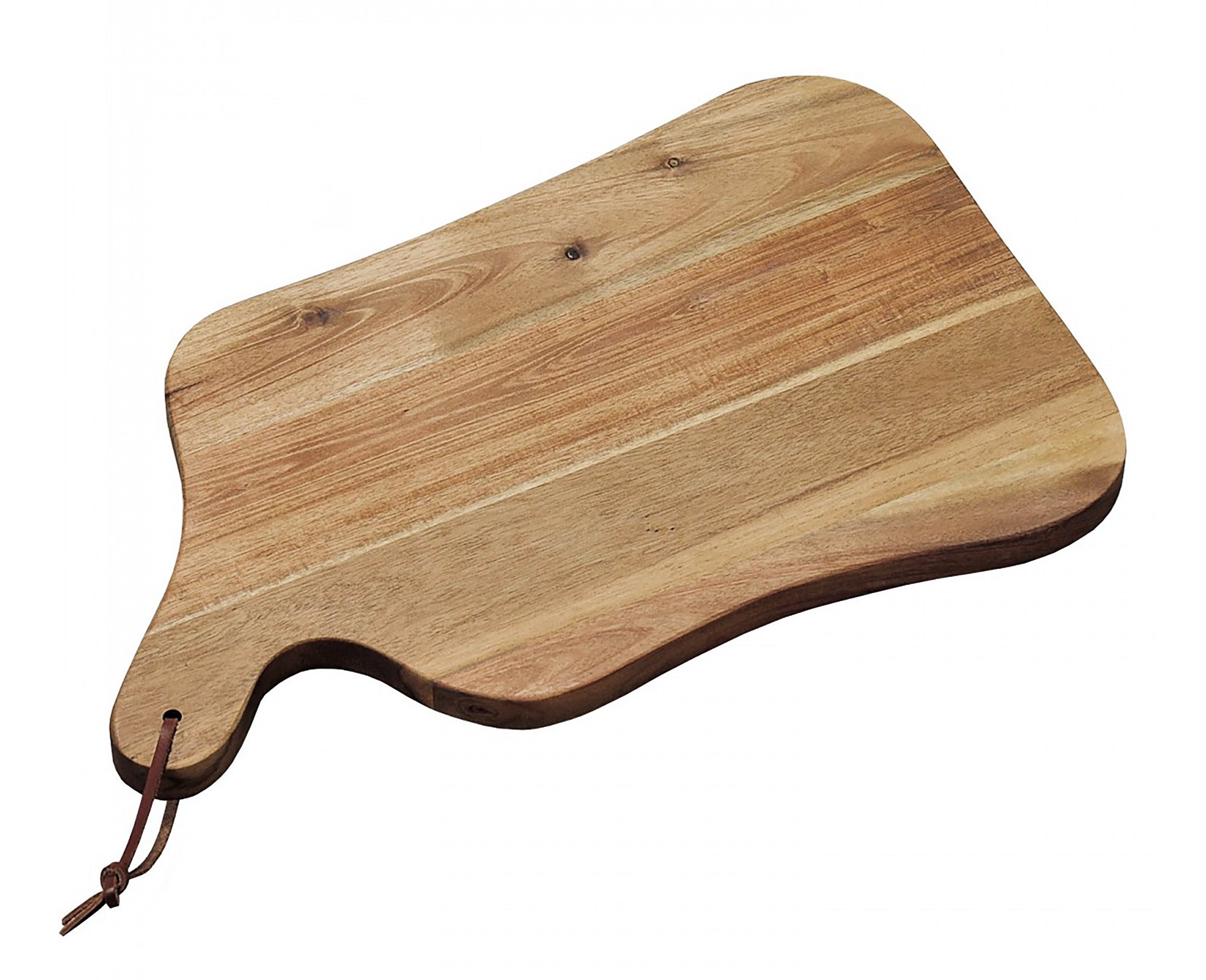 Kesper Schneidebrett SCHNEIDEBRETT SERVIERBRETT aus Akazien Holz 37,5x23cm Griffbrett 17, Akazienholz, Küchenbrett