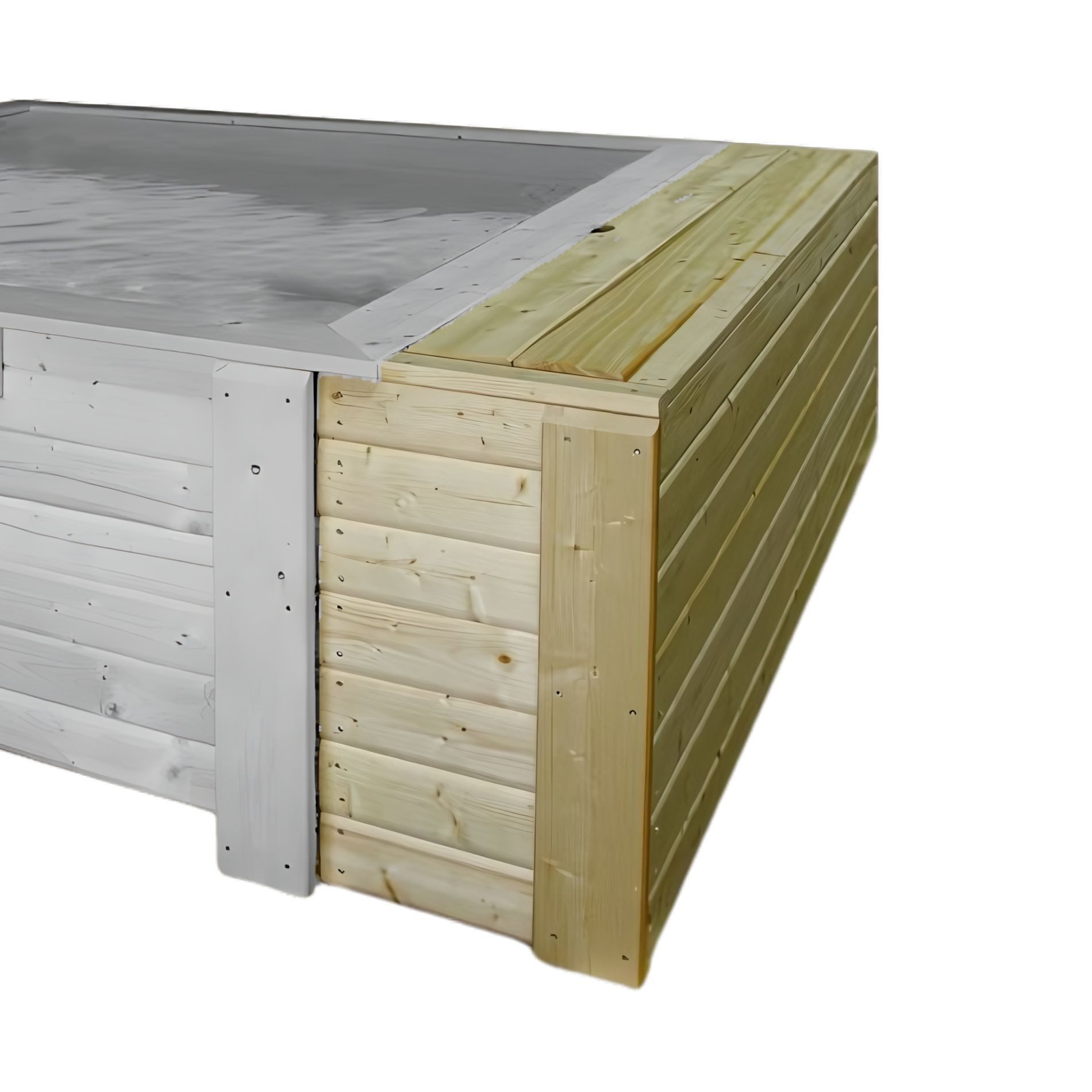Poolomio Pool Technikschacht Anbauschacht für Holzpools TREND XS Technikbox (Set)