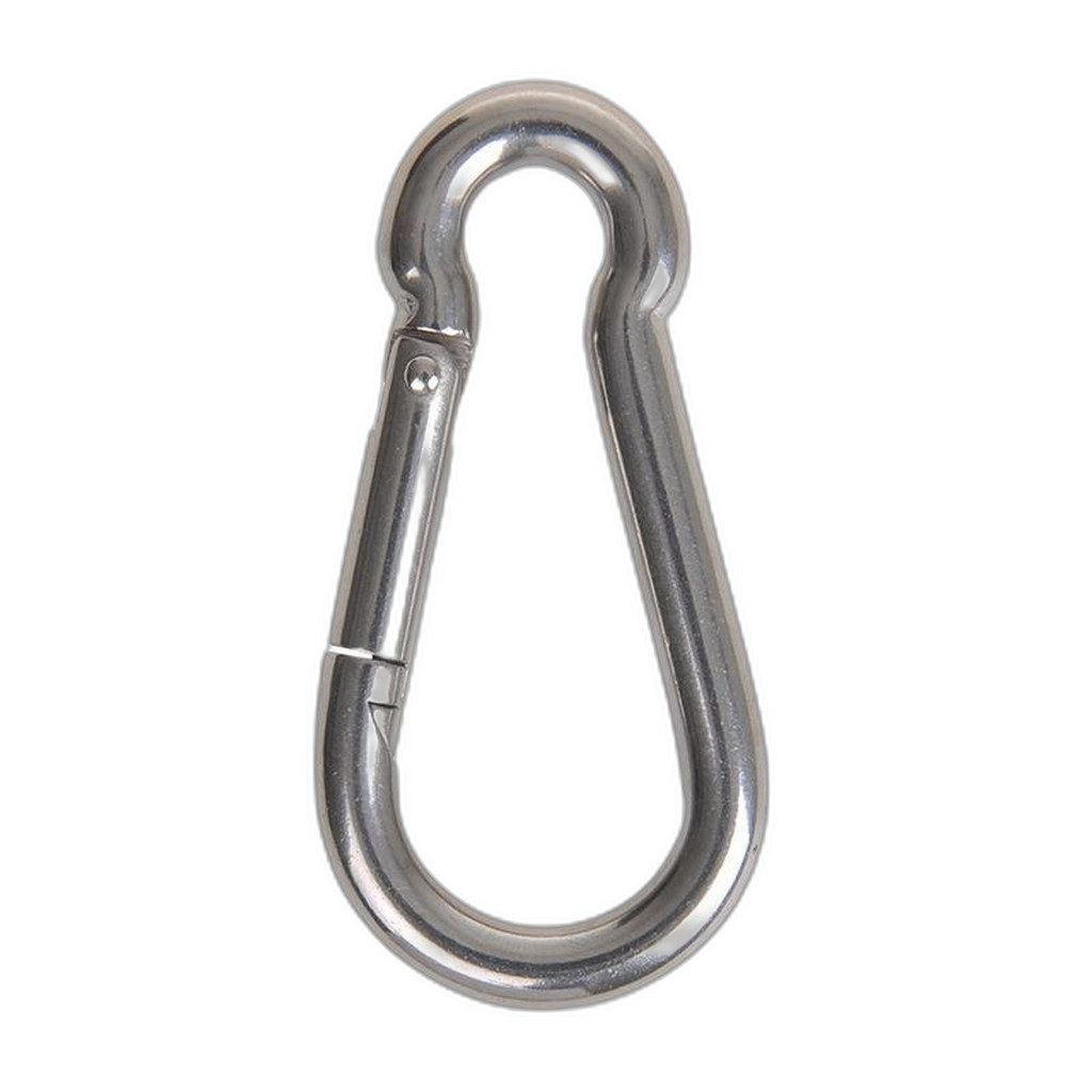 Seilflechter Öse Karabiner 8x80mm, A4 RVS AISI 316, 870 daN