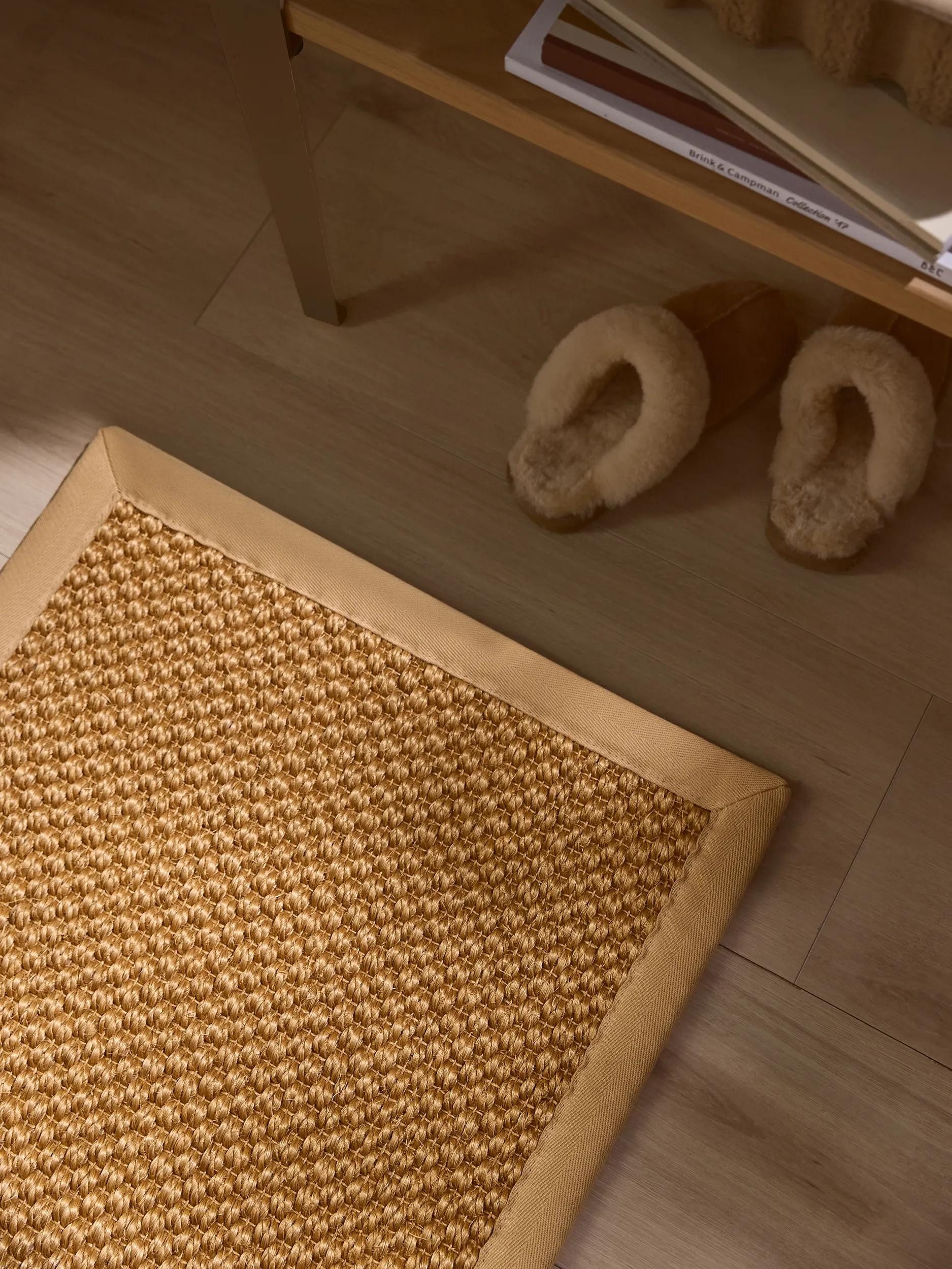 benuta Fußmatte Greta, rechteckig, Höhe: 5 mm, 100% Sisal Naturfaser, Teppich Wohnzimmer, Esszimmer, Schlafzimmer
