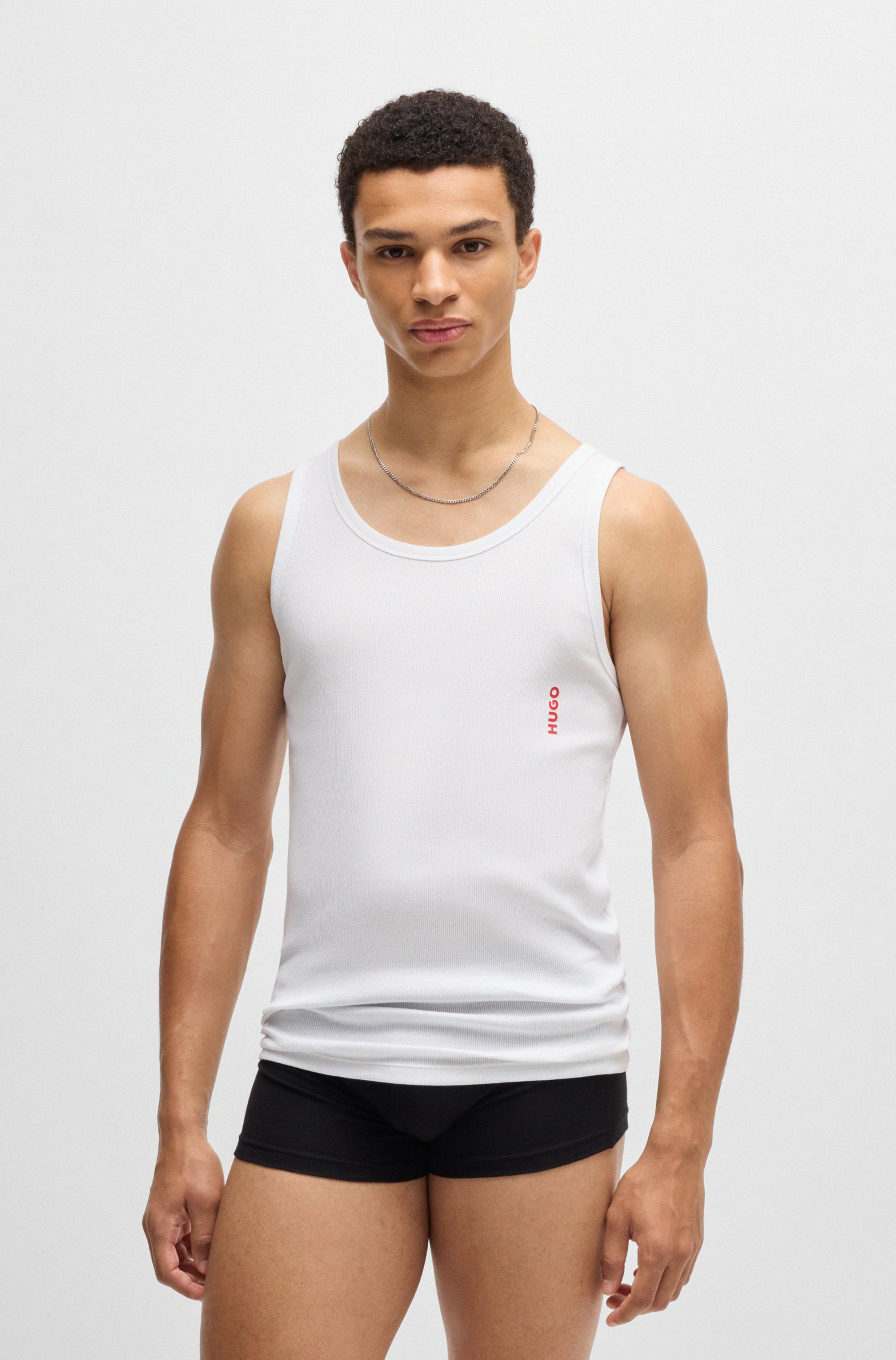 HUGO Tanktop Twin Pack (Packung, 2-tlg) mit Markenlabel in Kontrastfarbe günstig online kaufen
