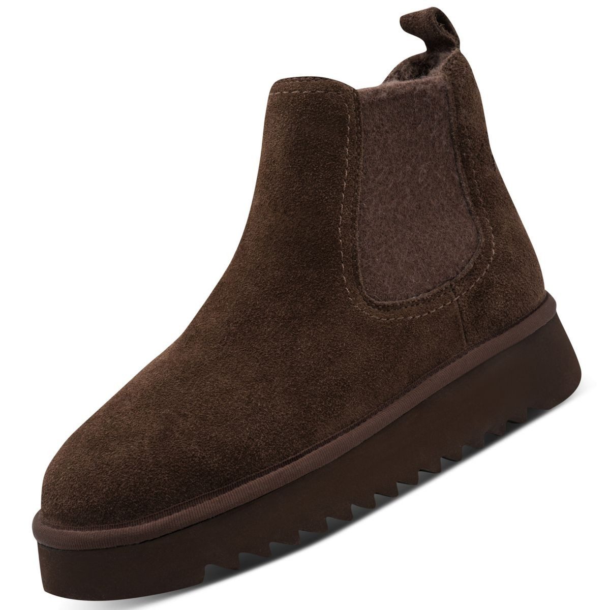 Tamaris 1-26419-45/304 Stiefelette Bequeme Chelsea Boot aus weichem Velourleder