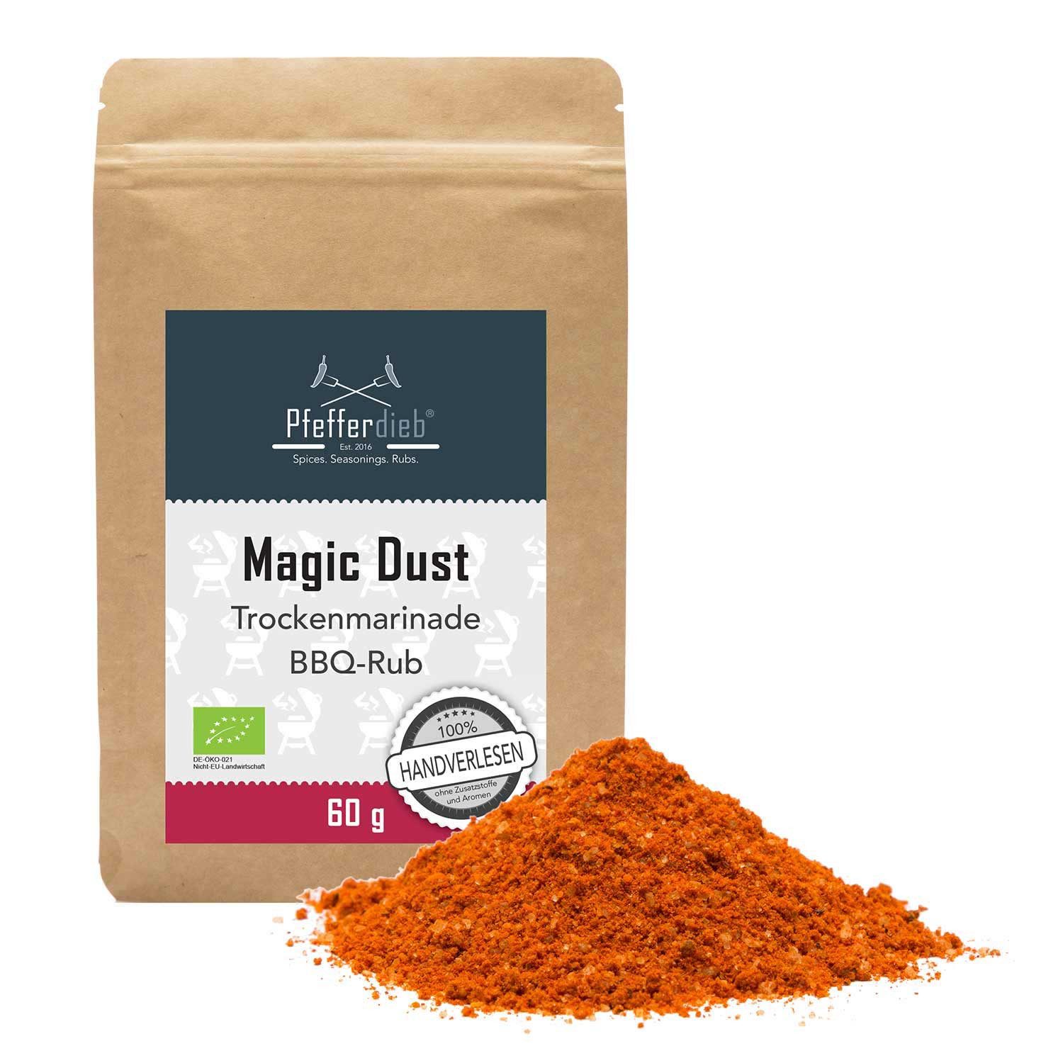 Pfefferdieb Gewürz Magic Dust - BBQ Rub, BIO, 60g