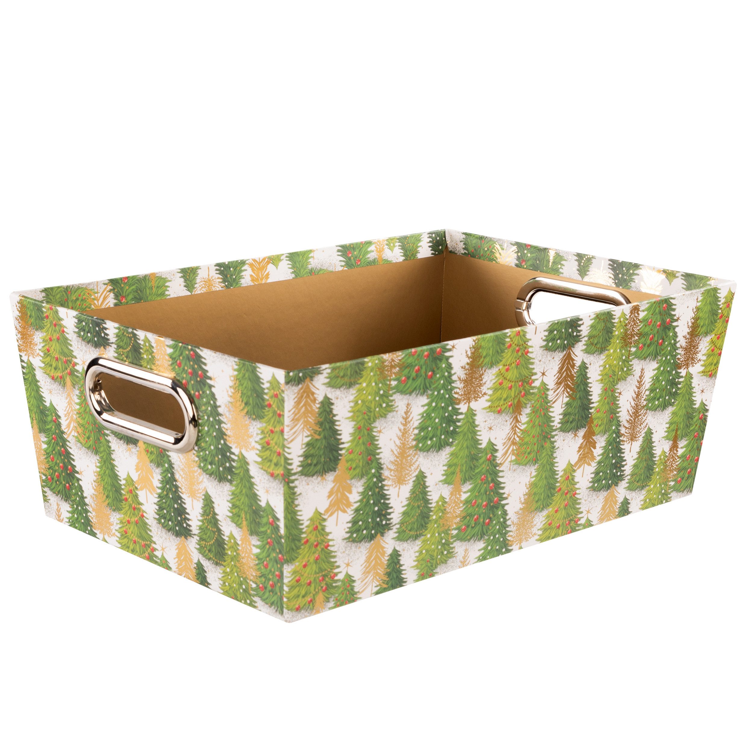 Idena Aufbewahrungskorb Idena Geschenkkorb Weihnachten Tannenbaum 33x22,9x1 günstig online kaufen