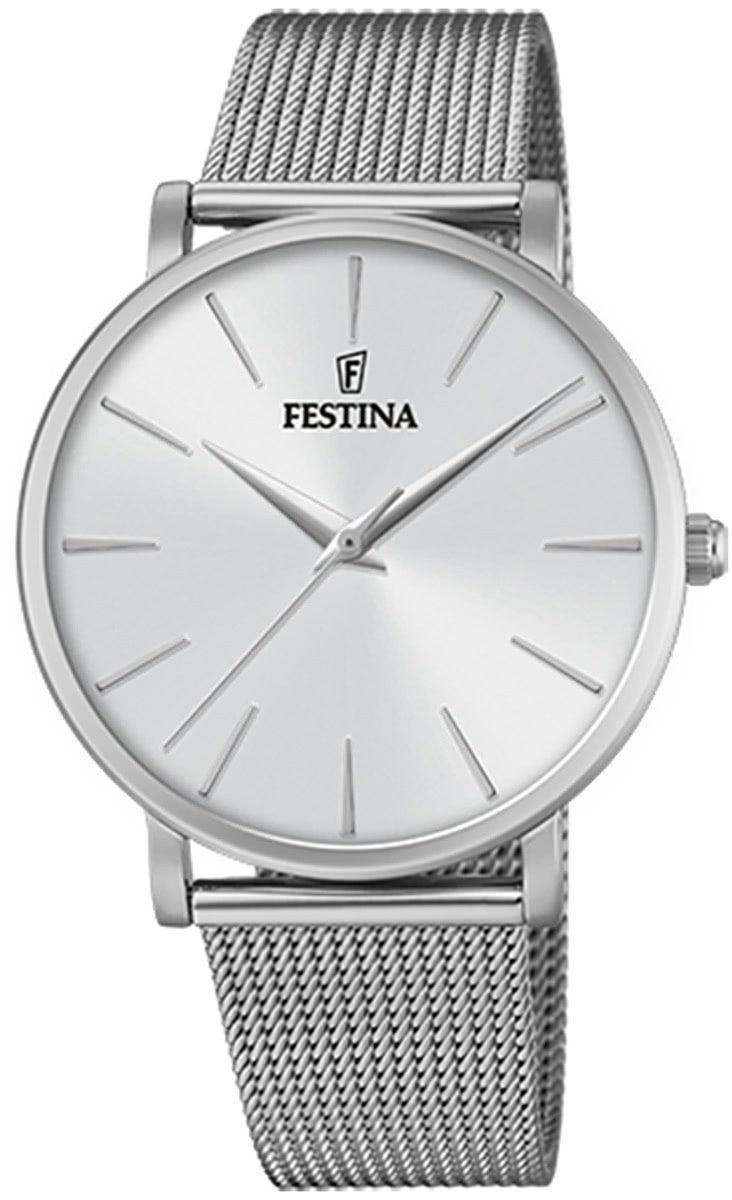 Quarzuhr Festina Damen Uhr F20475/1 Stahl