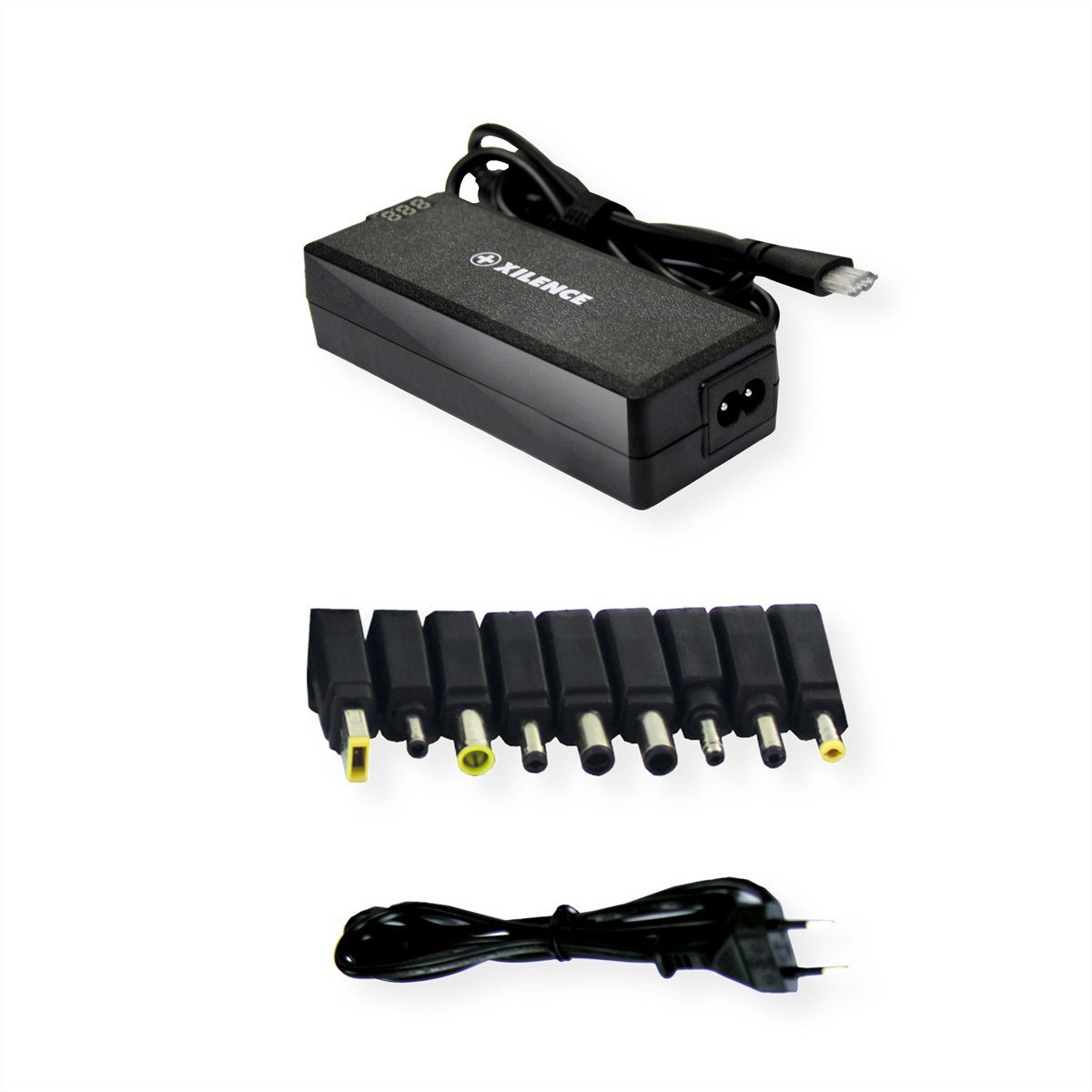 Xilence XM010 Universal Notebook Ladegerät, 9 Adapter, LED Anzeige, 90W Notebook-Netzteil