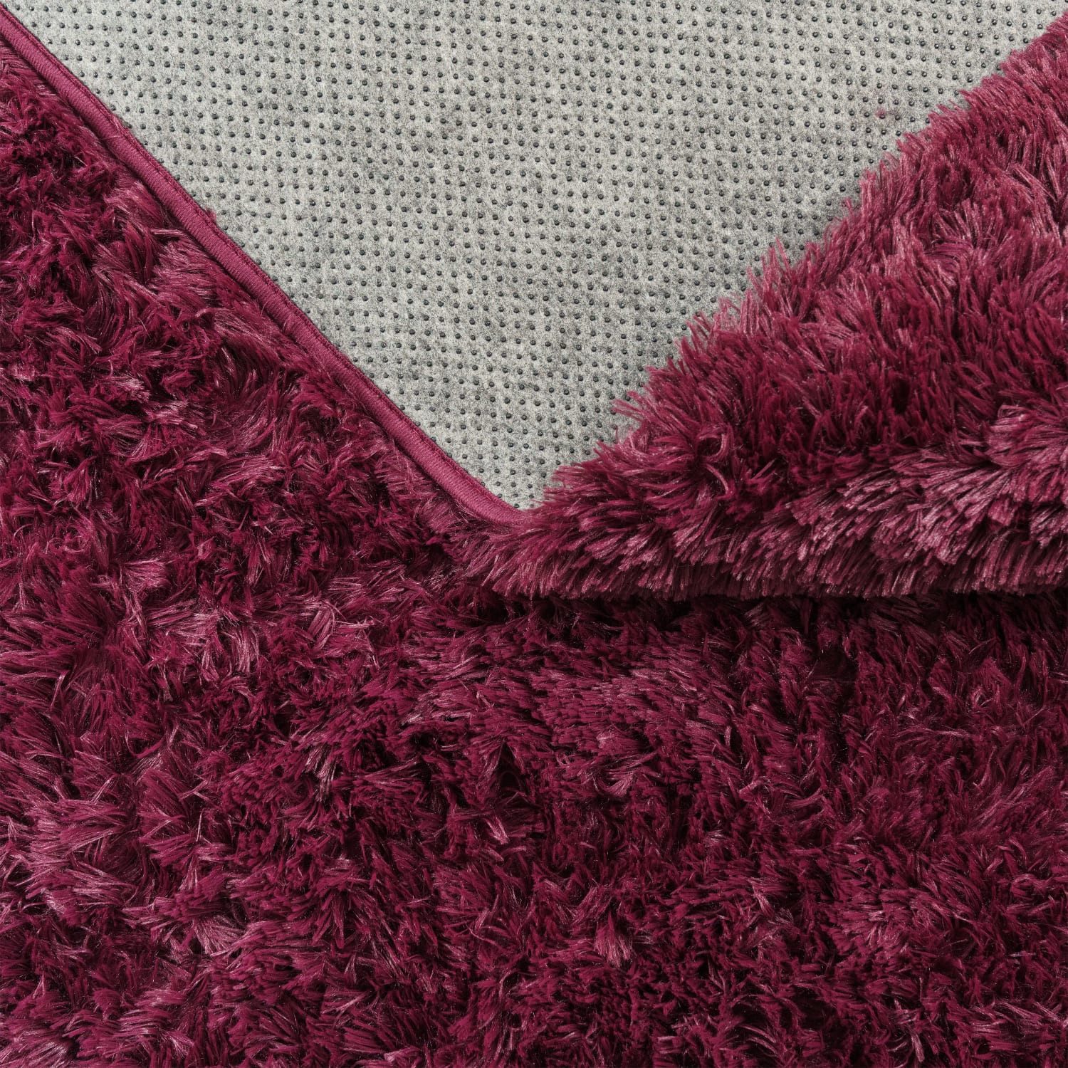 TT Home Teppich Diele, Esszimmer, Flur, Schlafzimmer, Wohnzimmer, Rechteckig, Höhe: 37 mm, Teppich Wohnzimmer Hochflor Langflor Weich Soft Modernes Einfarbiges D