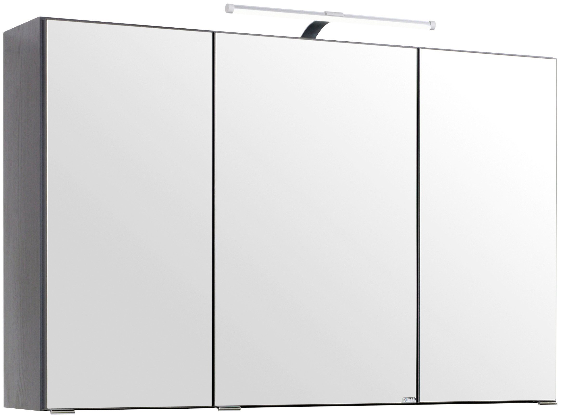 welltime Badmöbel-Set Florida, (2-St), Breite 100 cm, Waschtisch mit gewölbter Form