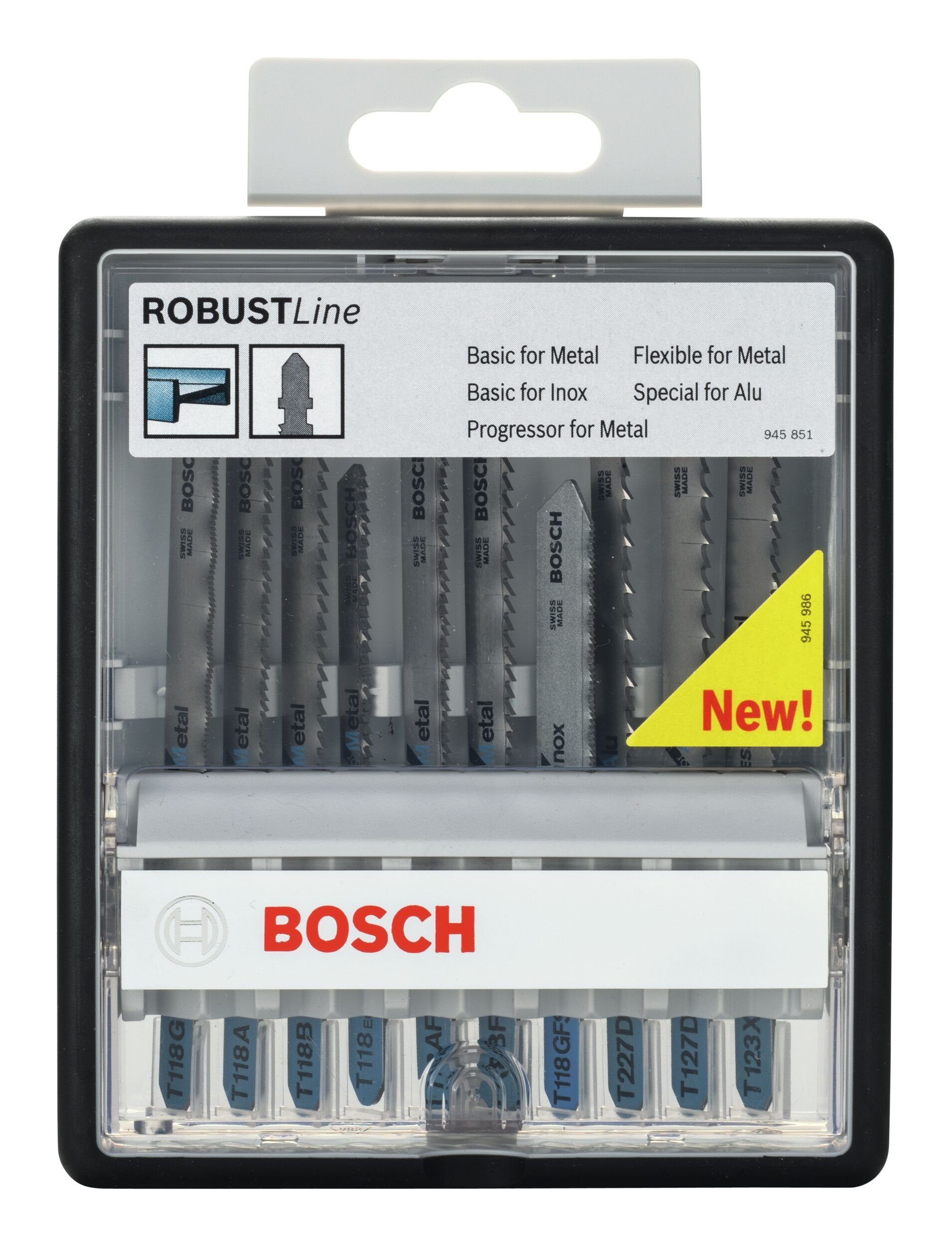 Stichsägeblatt Robust T-Schaft Expert, - Metal mit Line BOSCH 10-teilig Set