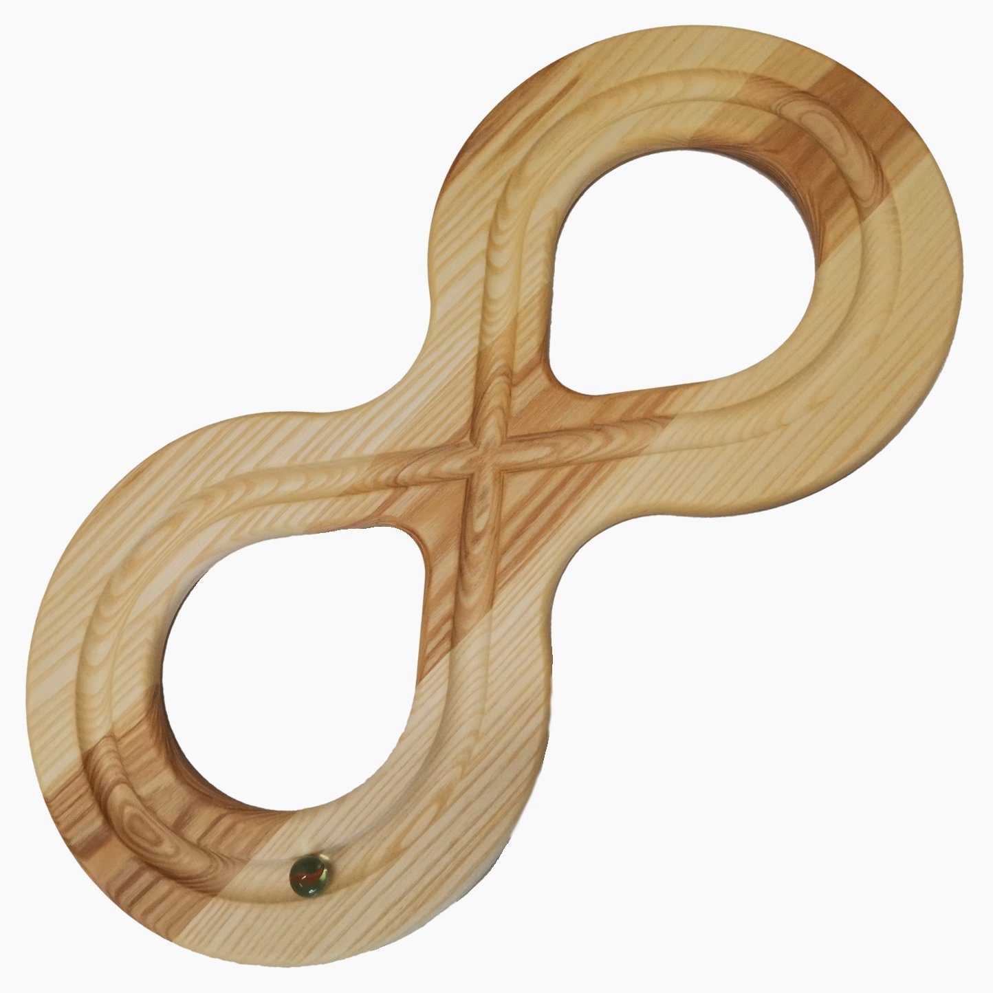 Madera Spielzeuge Motorikschleife Motorik Acht Eschen Massivholz, (packung, 3-tlg), zur Verbesserung der kindlichen Motorik