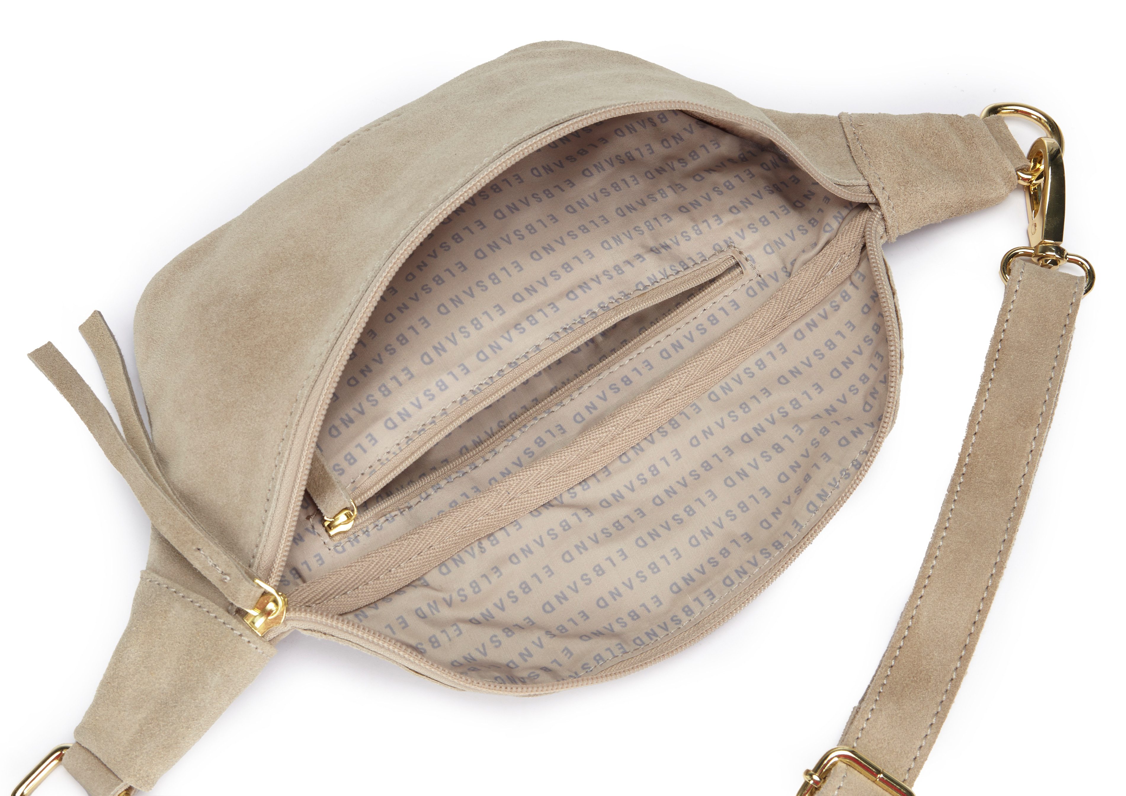 Elbsand Bauchtasche Umhängetasche, Ledertasche, aus Leder, Brusttasche, Schultertasche, Crossbody Bag, Gürteltasche