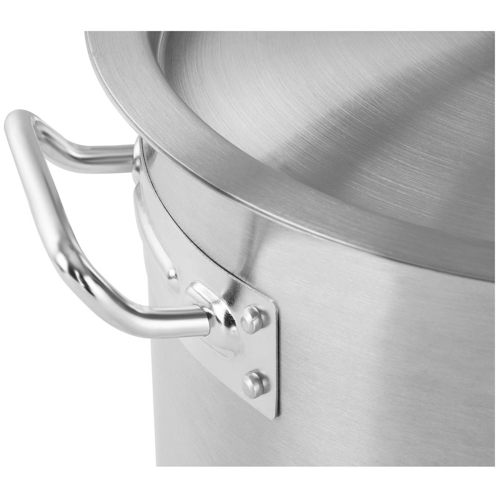 Royal Catering Kochtopf 98 l Induktion Supentopf Ø 50 x 55 cm Deckel Induktionstopf Edelstahl, Edelstahl, verschiedene Größen