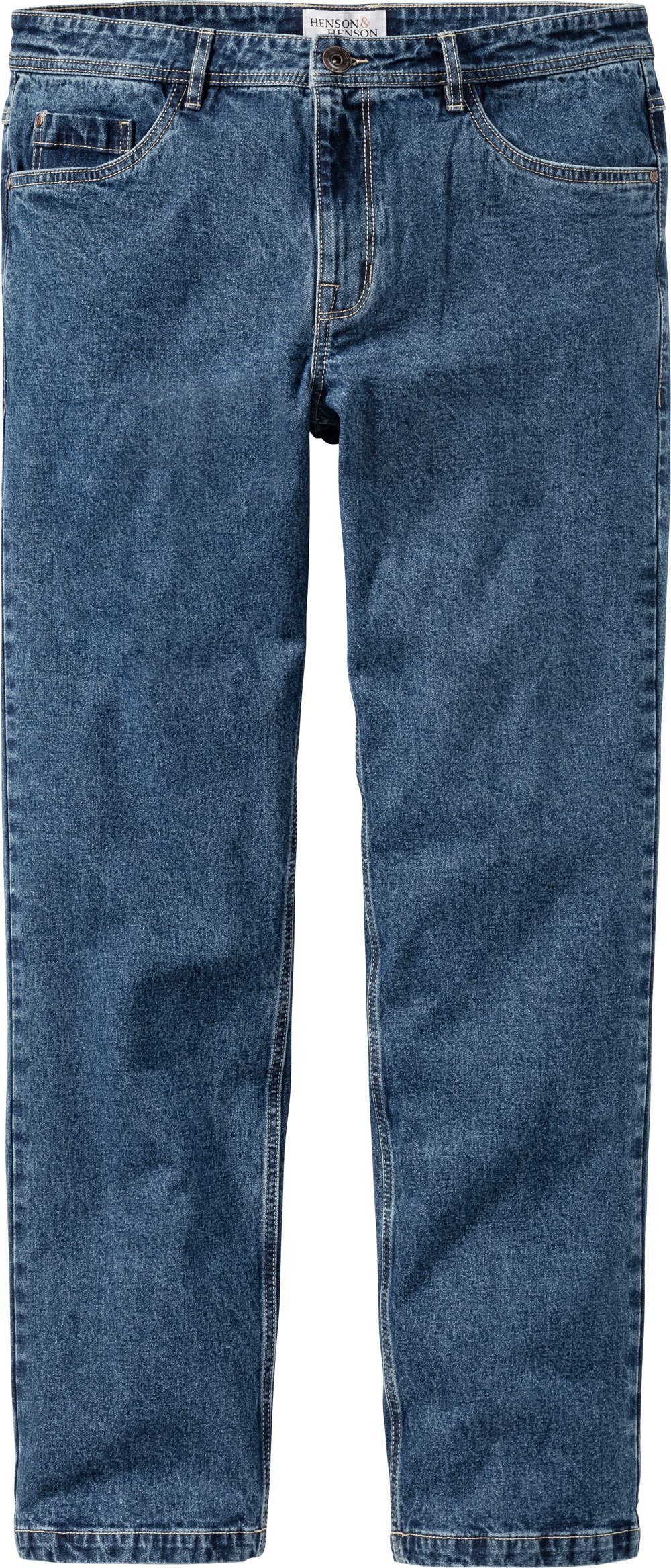 HENSON&HENSON Stretch-Jeans (Set, 2er-Pack) aus strapazierfähigem 12 oz Denim