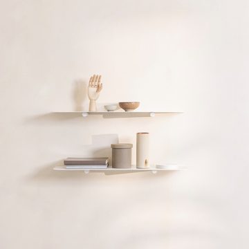 Metallbude Wandregal LENN L, schwebendes Design Regal aus Metall, minimalistisch, hochwertig