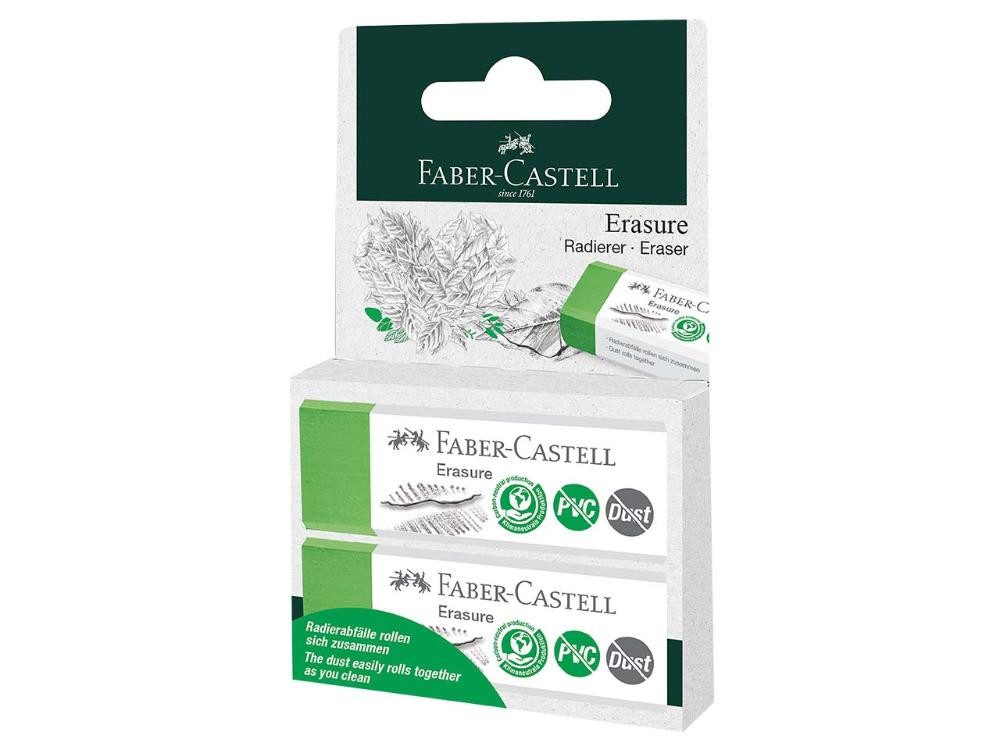 Faber-Castell Radiergummi Faber-Castell Radierer 'Erasure' PVC-frei & Dust-f